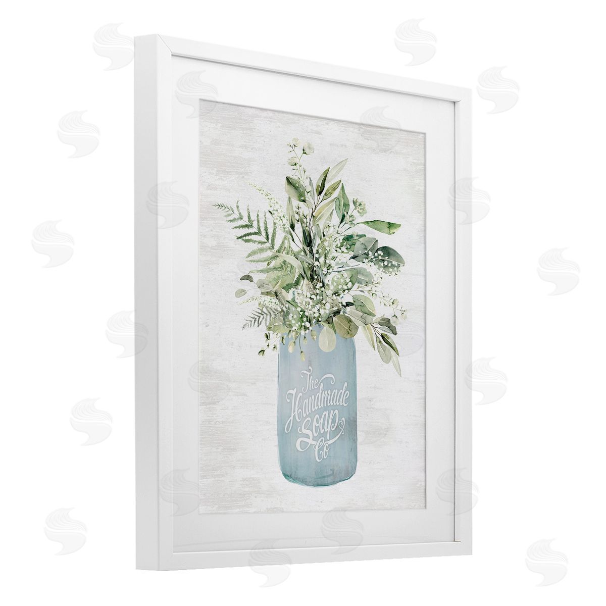 Lettered and Lined Antique Handmade Bath Soap Canvas Wall Art Print