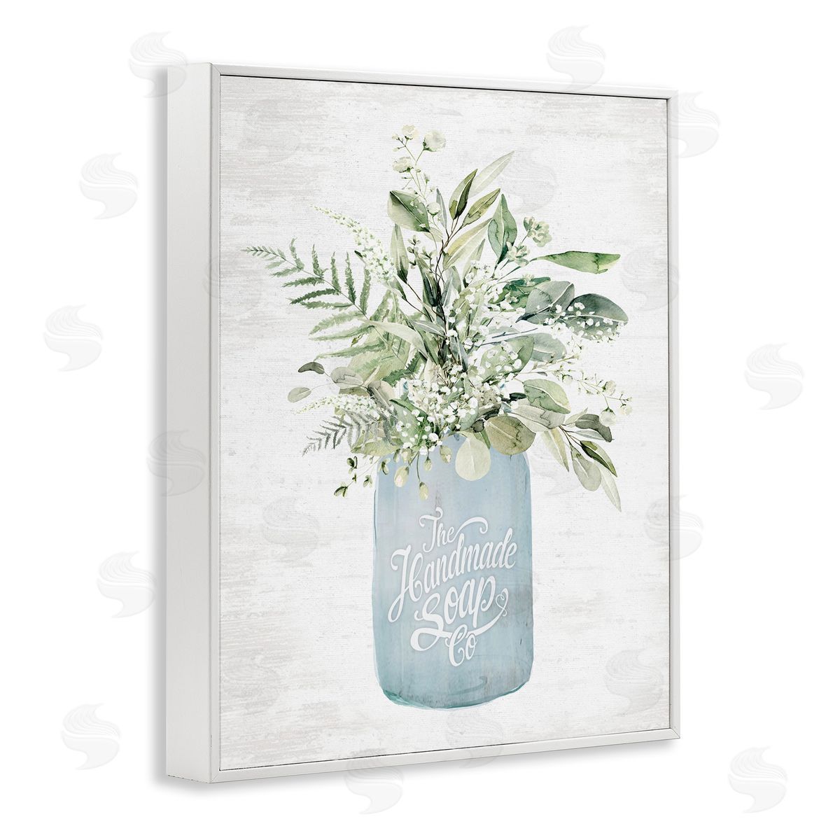 Lettered and Lined Antique Handmade Bath Soap Canvas Wall Art Print