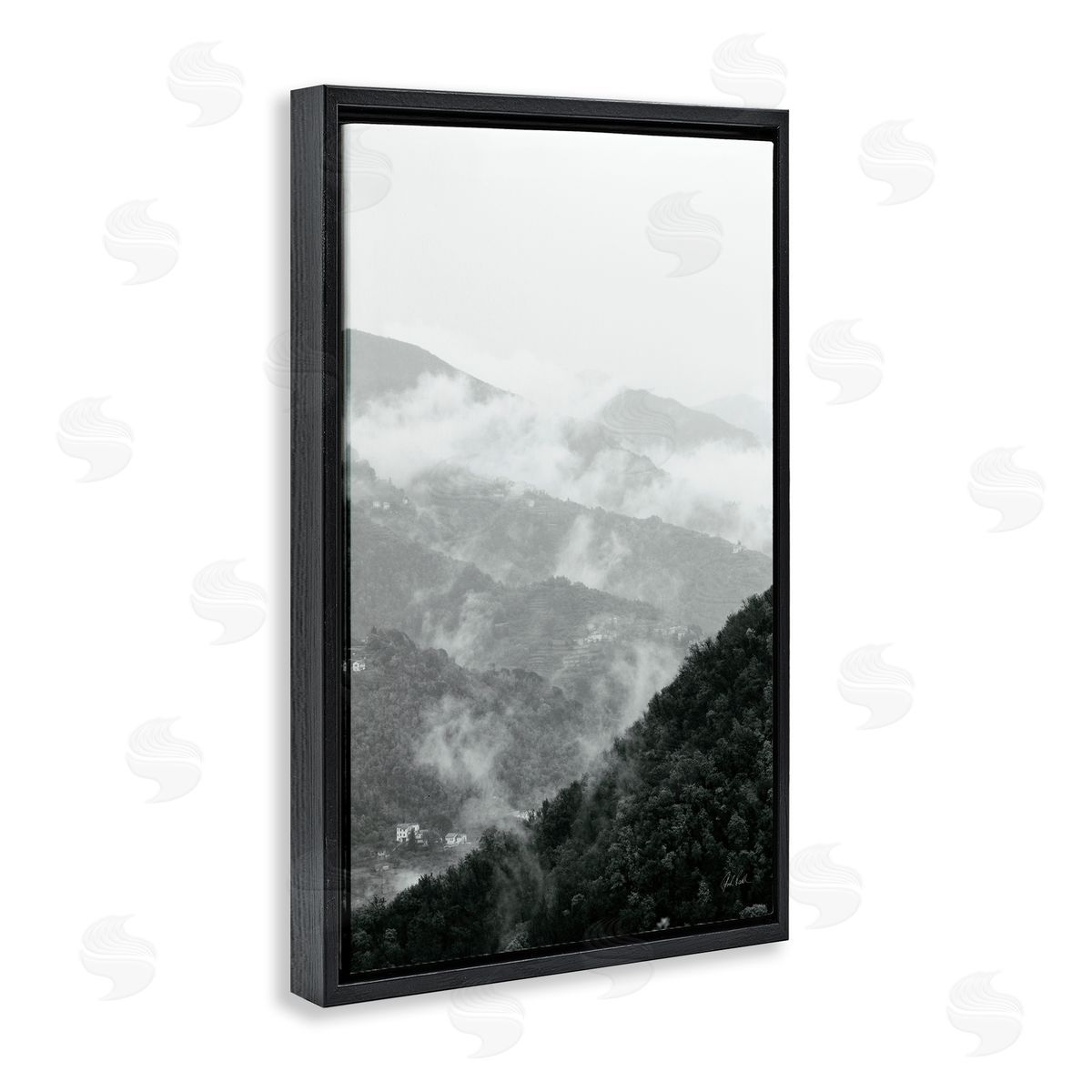 Deborah Revell Morning Mist Hillside Canvas Wall Art Print