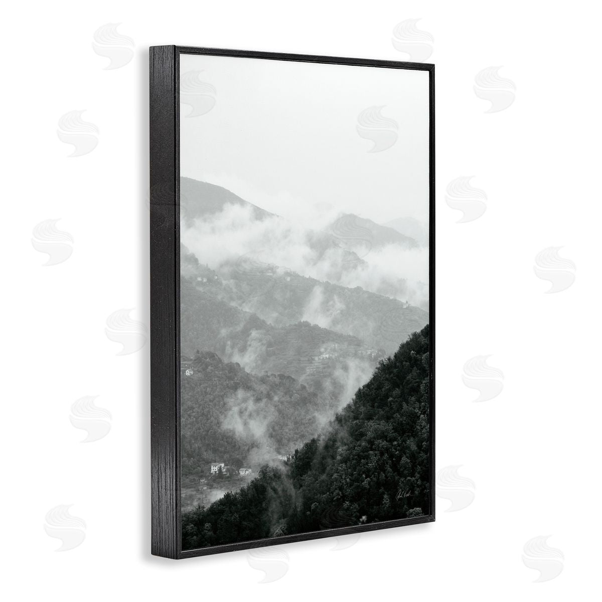 Deborah Revell Morning Mist Hillside Canvas Wall Art Print