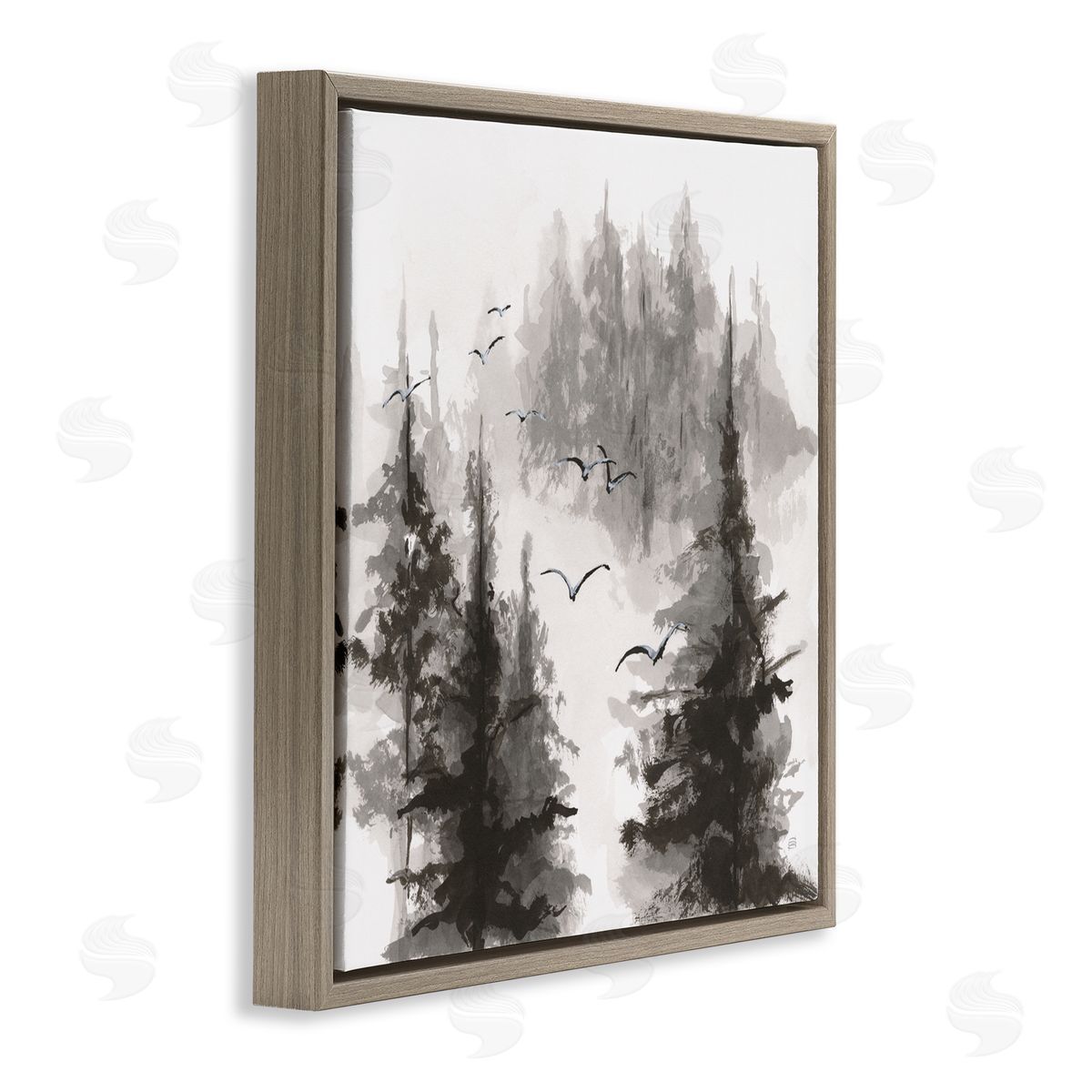 Chris Paschke Free Flying Through Forest Canvas Wall Art Print