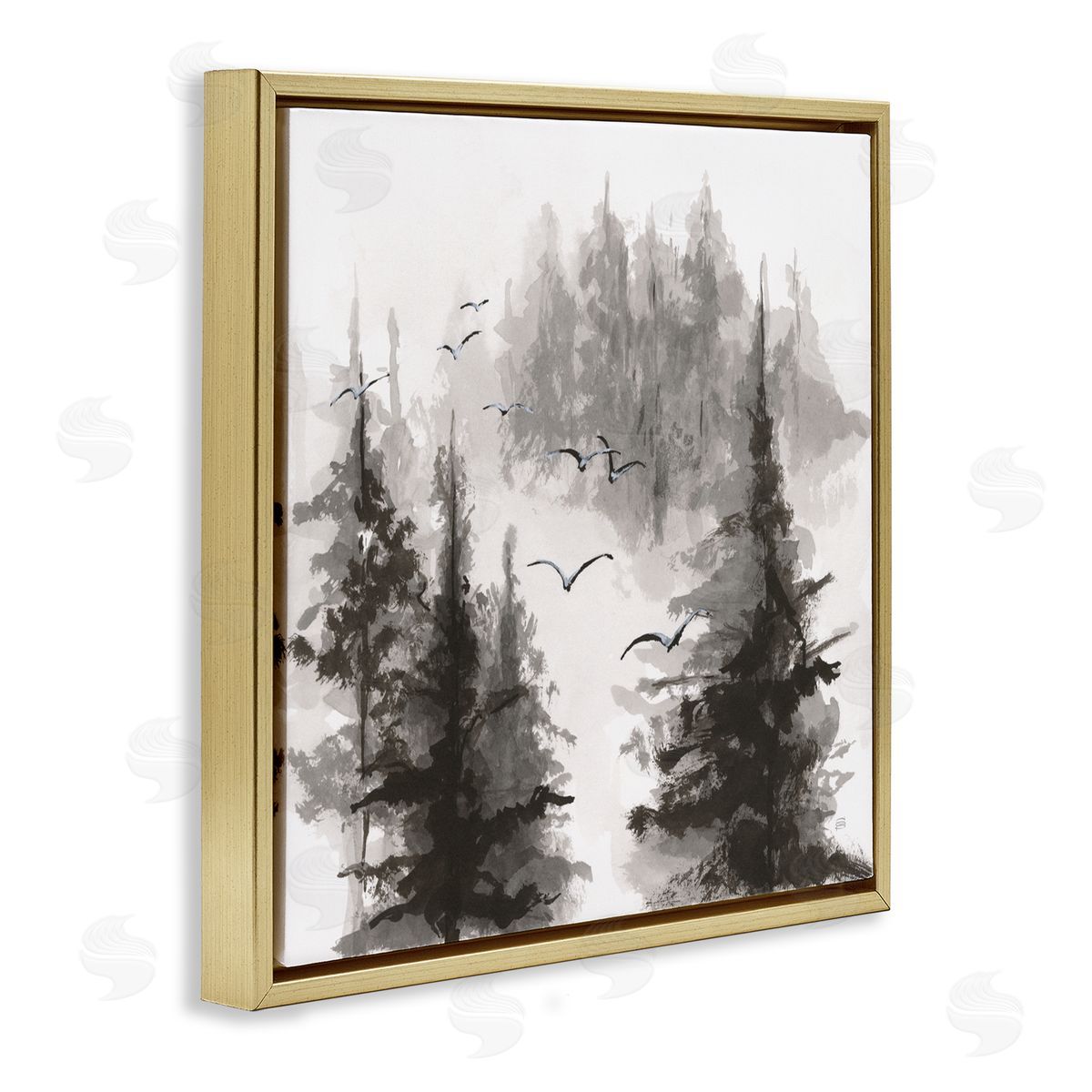 Chris Paschke Free Flying Through Forest Canvas Wall Art Print