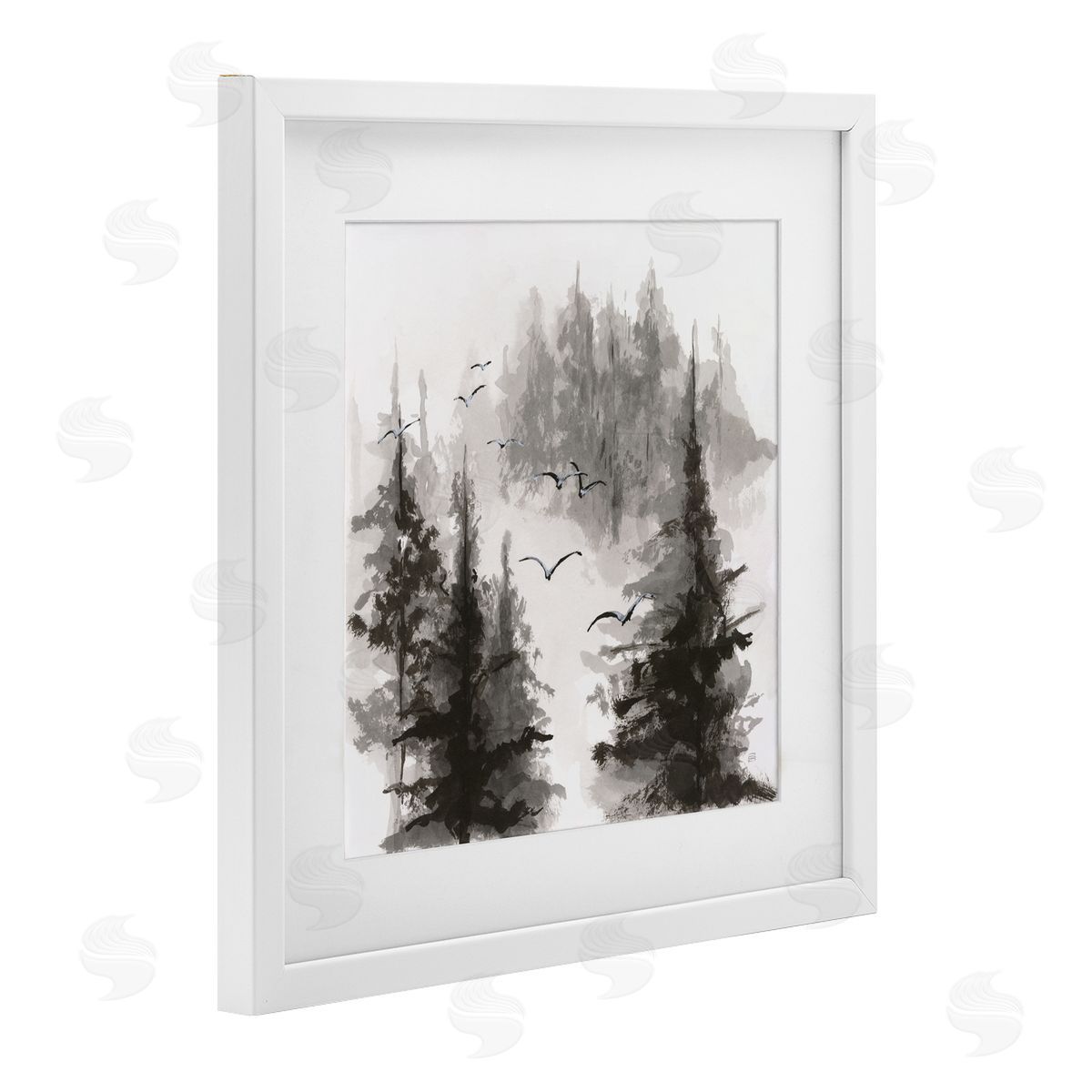Chris Paschke Free Flying Through Forest Canvas Wall Art Print