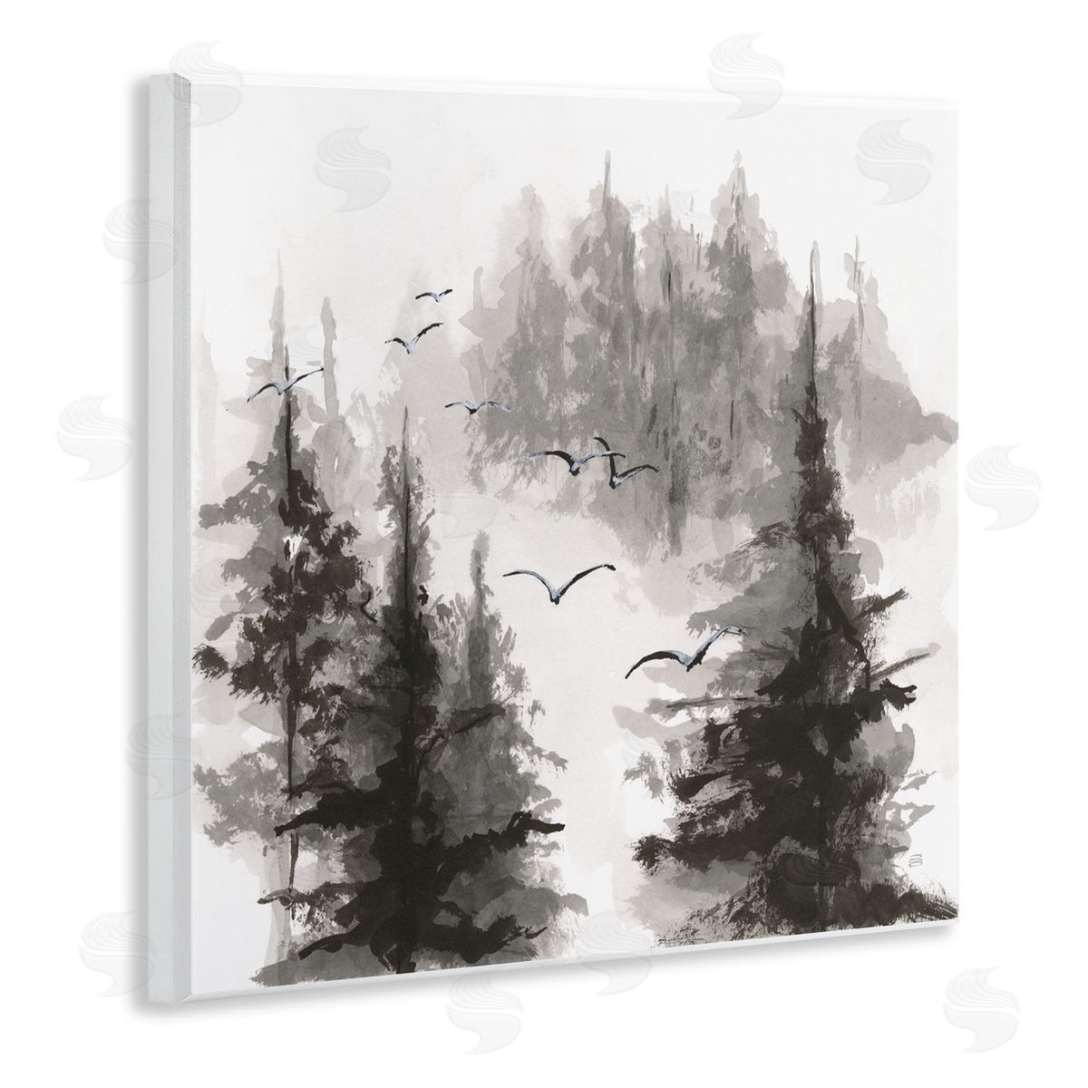 Chris Paschke Free Flying Through Forest Canvas Wall Art Print