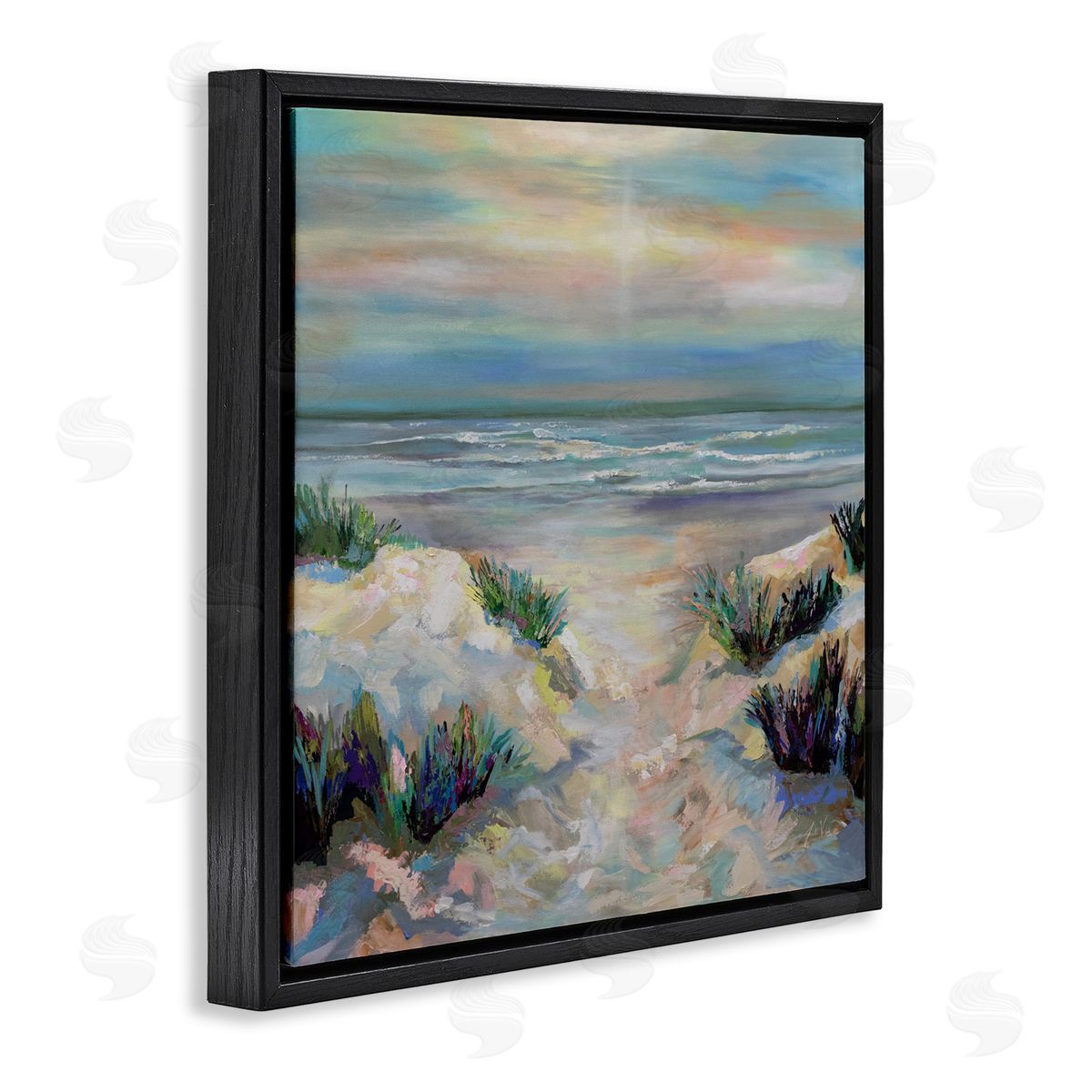 Jeanette Vertentes Sanctifying Beach Sunrise Canvas Wall Art Print