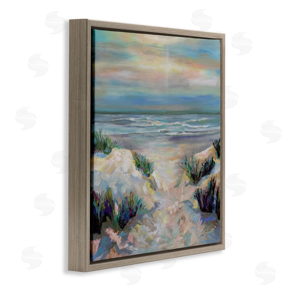 Jeanette Vertentes Sanctifying Beach Sunrise Canvas Wall Art Print