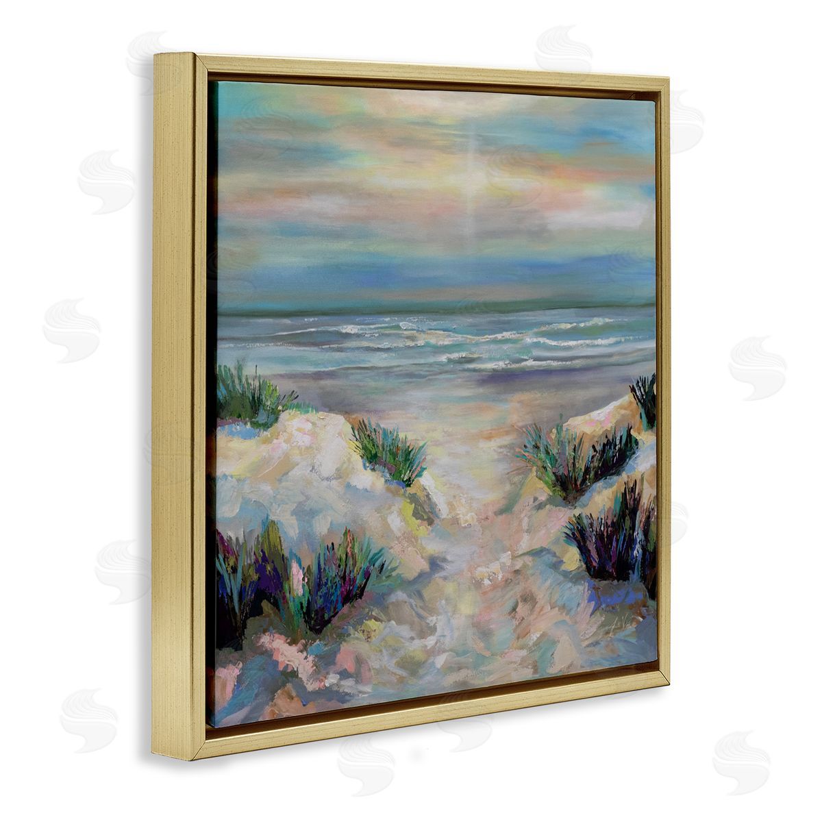 Jeanette Vertentes Sanctifying Beach Sunrise Canvas Wall Art Print