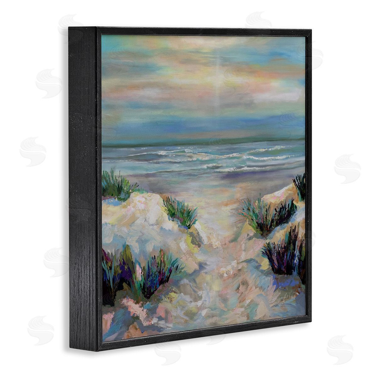 Jeanette Vertentes Sanctifying Beach Sunrise Canvas Wall Art Print