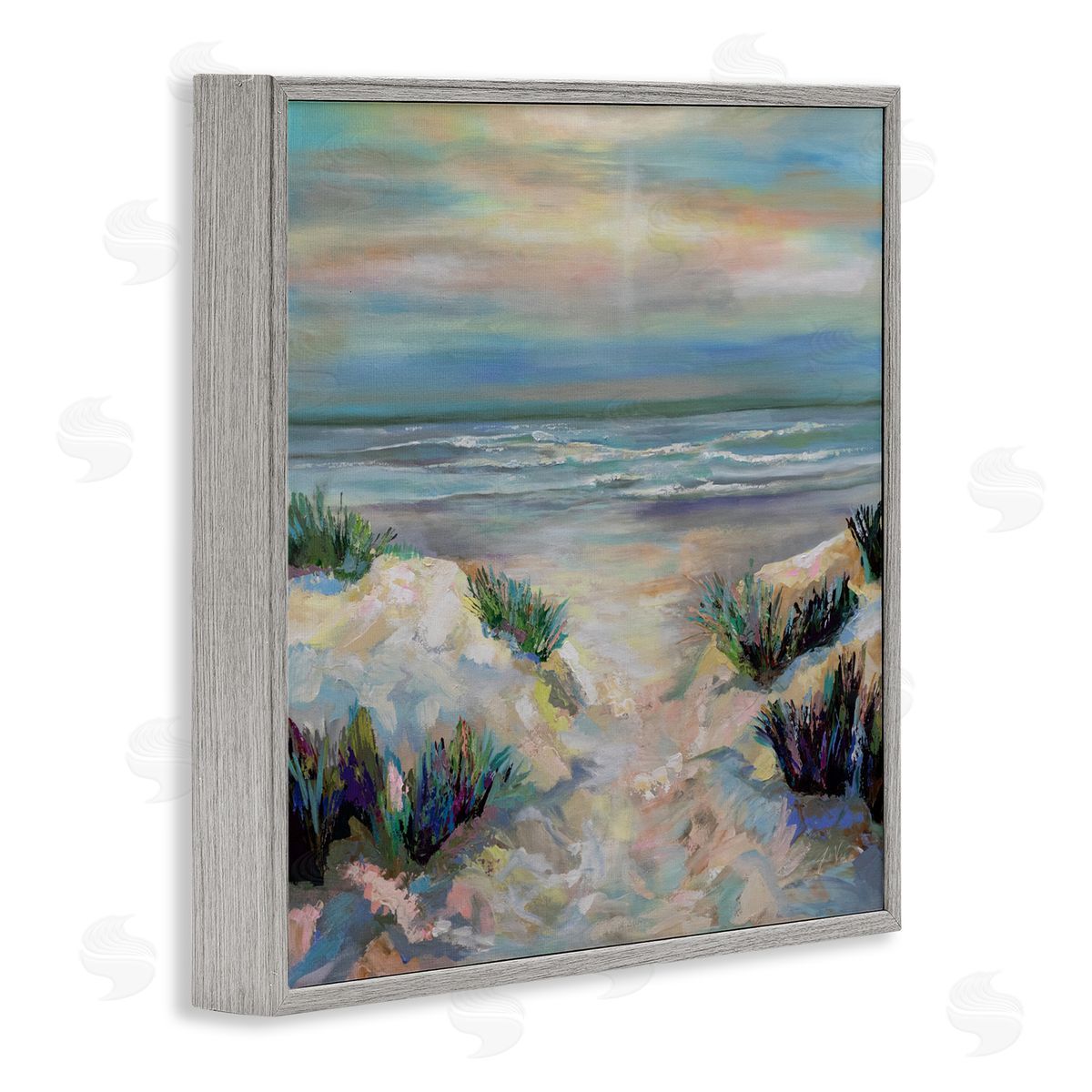 Jeanette Vertentes Sanctifying Beach Sunrise Canvas Wall Art Print