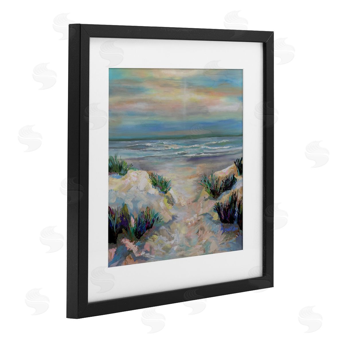 Jeanette Vertentes Sanctifying Beach Sunrise Canvas Wall Art Print