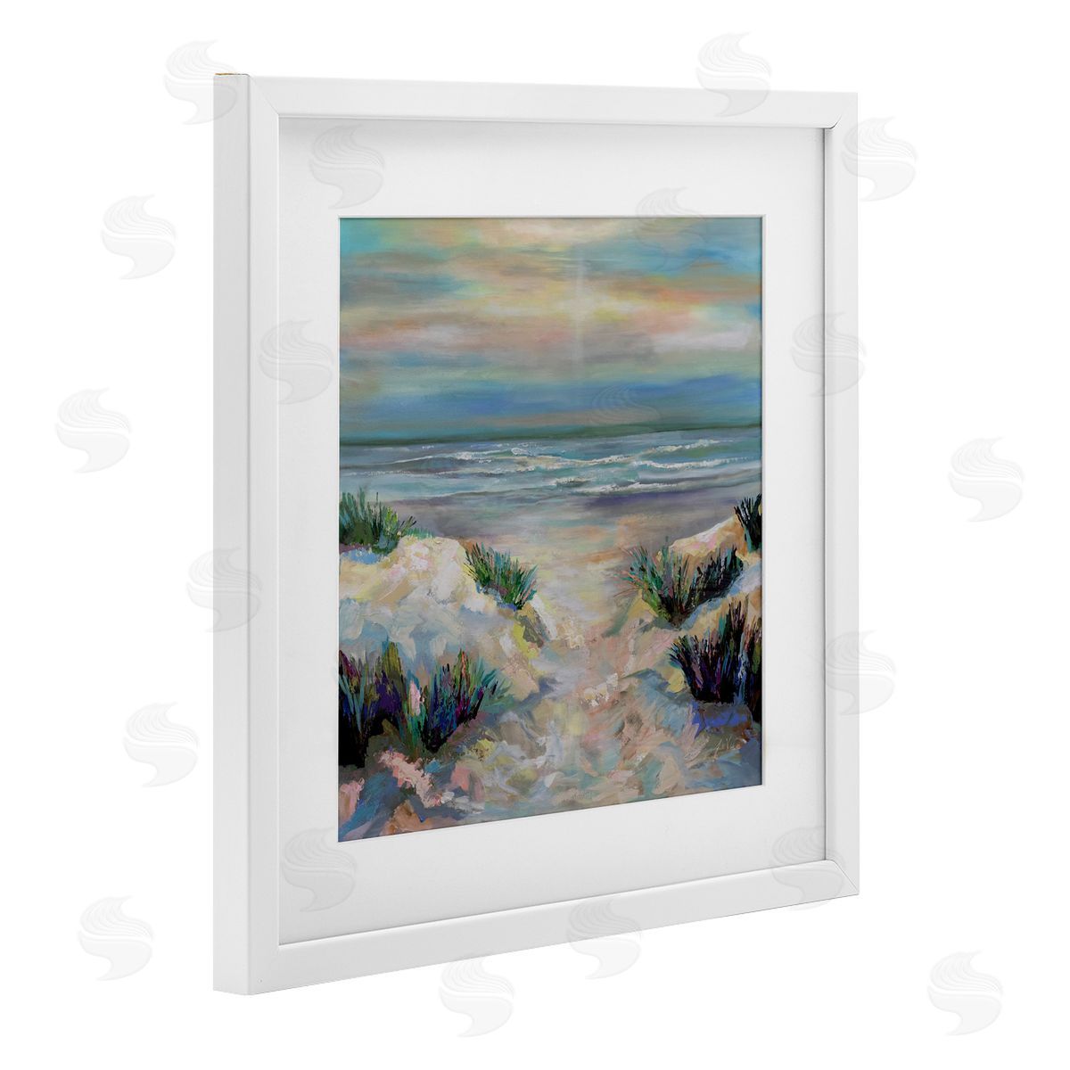 Jeanette Vertentes Sanctifying Beach Sunrise Canvas Wall Art Print