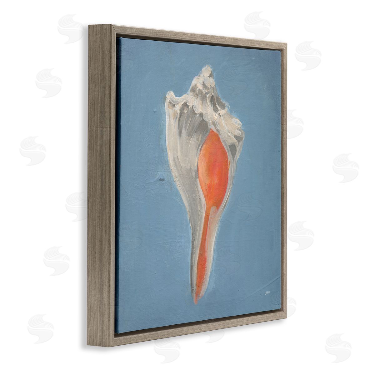 Julia Purinton Soft Sea Conch Shell Canvas Wall Art Print