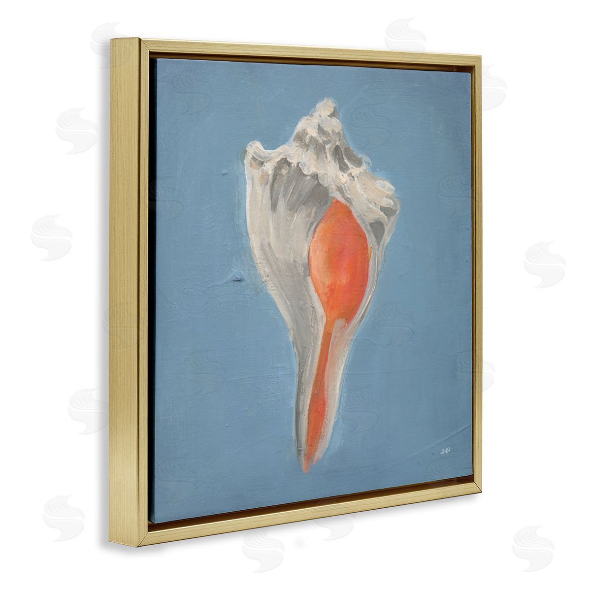 Julia Purinton Soft Sea Conch Shell Canvas Wall Art Print