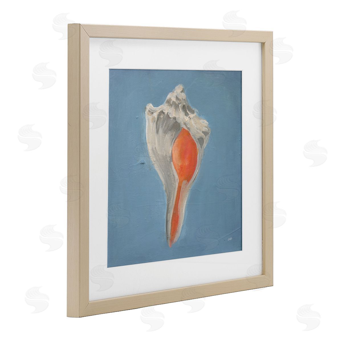 Julia Purinton Soft Sea Conch Shell Canvas Wall Art Print