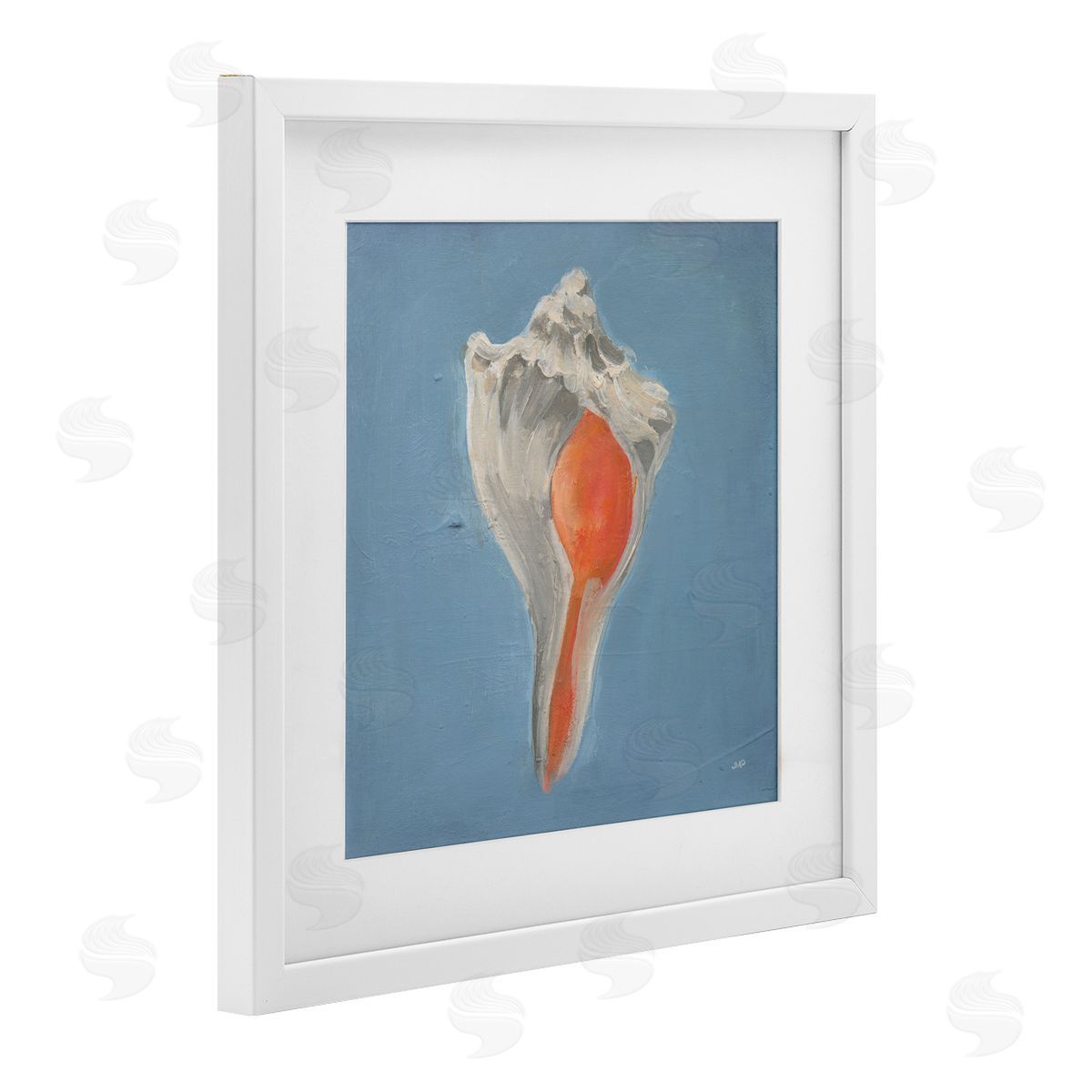 Julia Purinton Soft Sea Conch Shell Canvas Wall Art Print