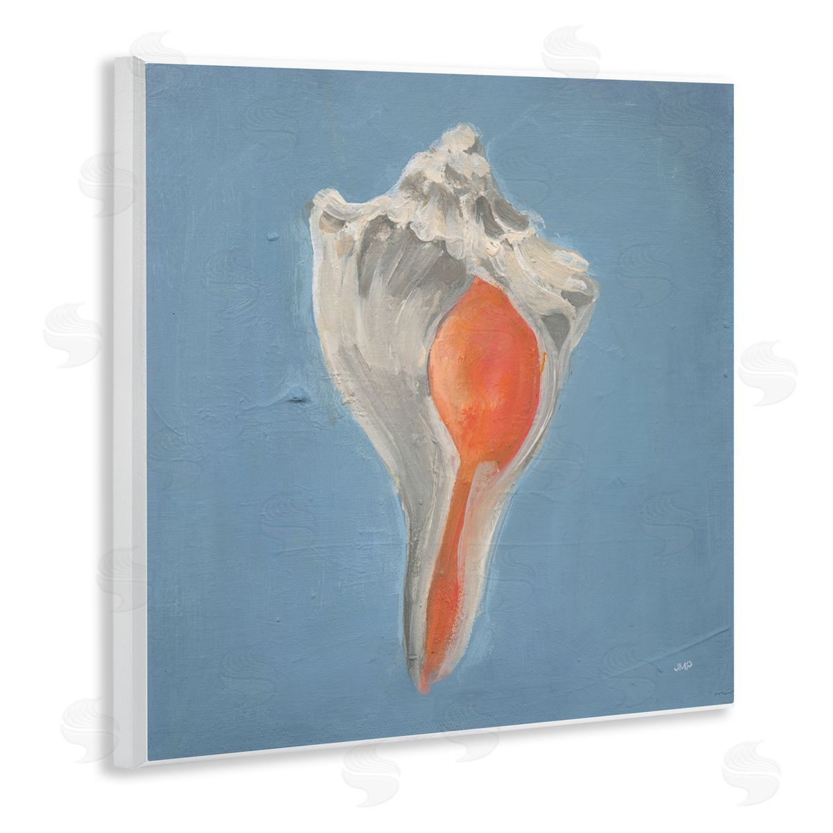 Julia Purinton Soft Sea Conch Shell Canvas Wall Art Print