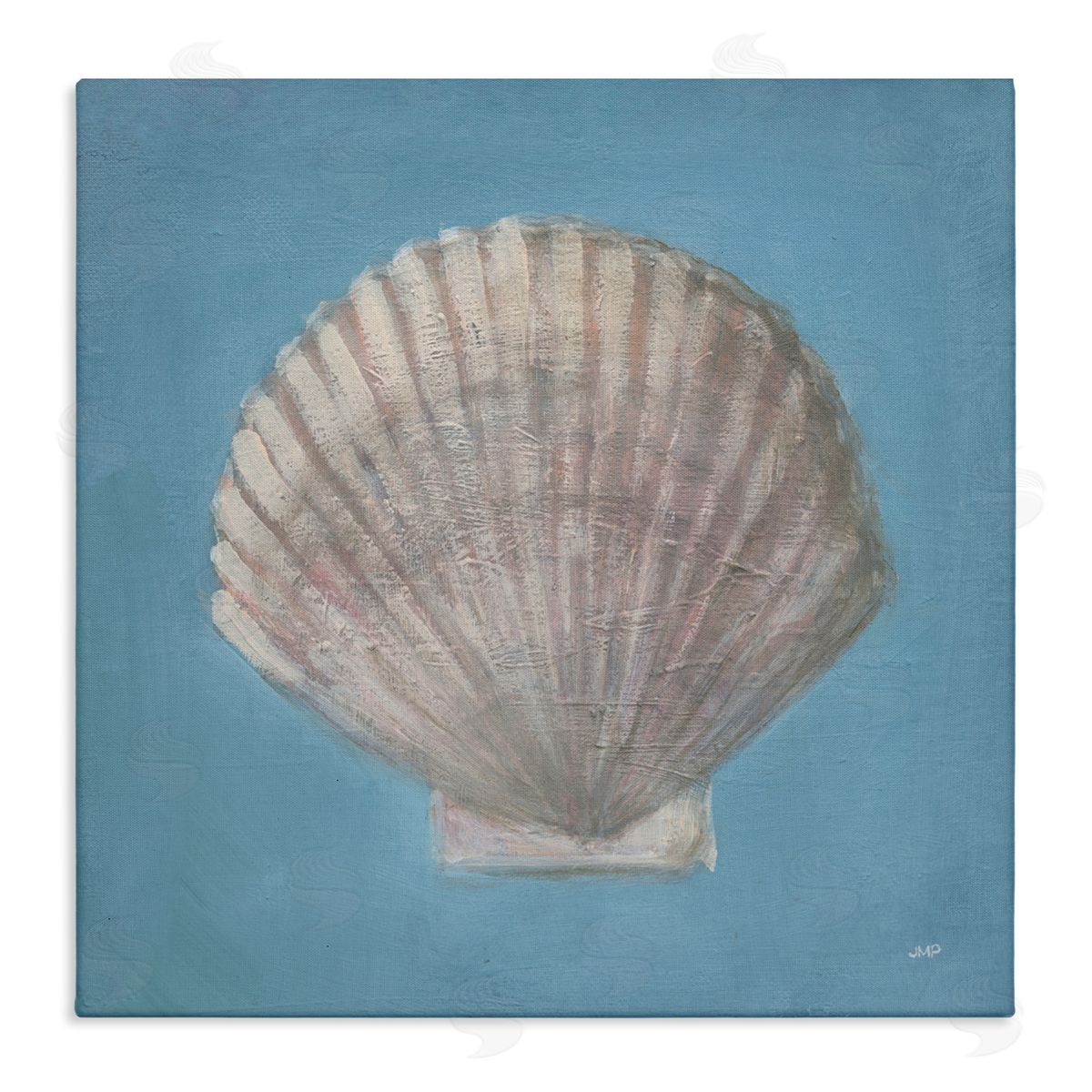 Julia Purinton Soft Sea Clam Shell Canvas Wall Art Print