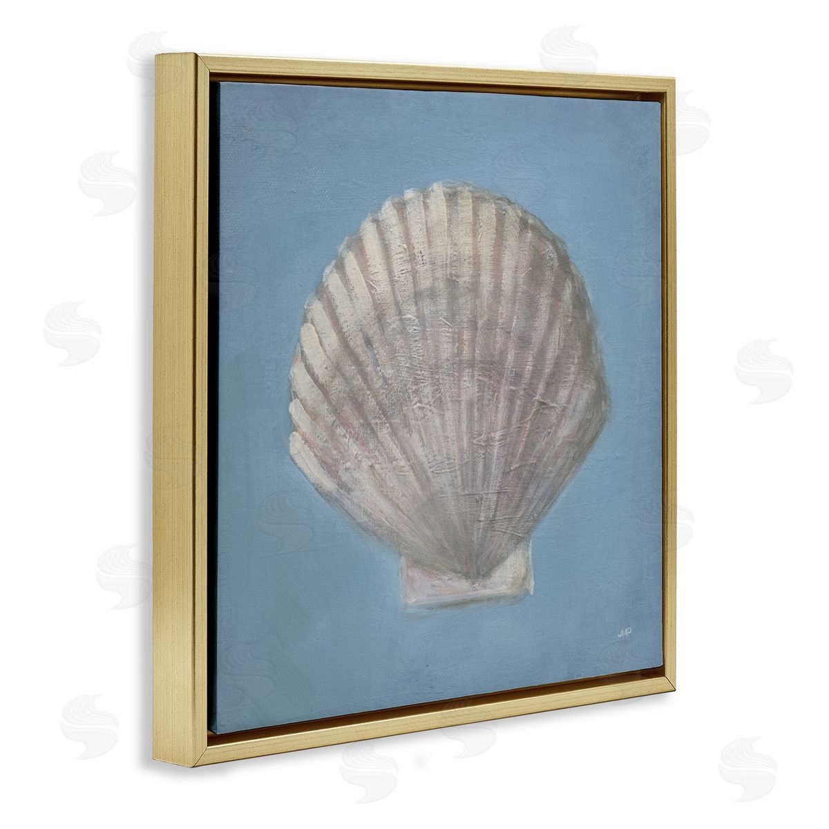 Julia Purinton Soft Sea Clam Shell Canvas Wall Art Print