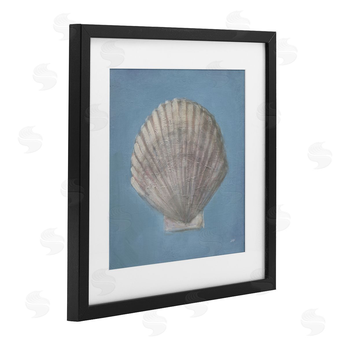 Julia Purinton Soft Sea Clam Shell Canvas Wall Art Print
