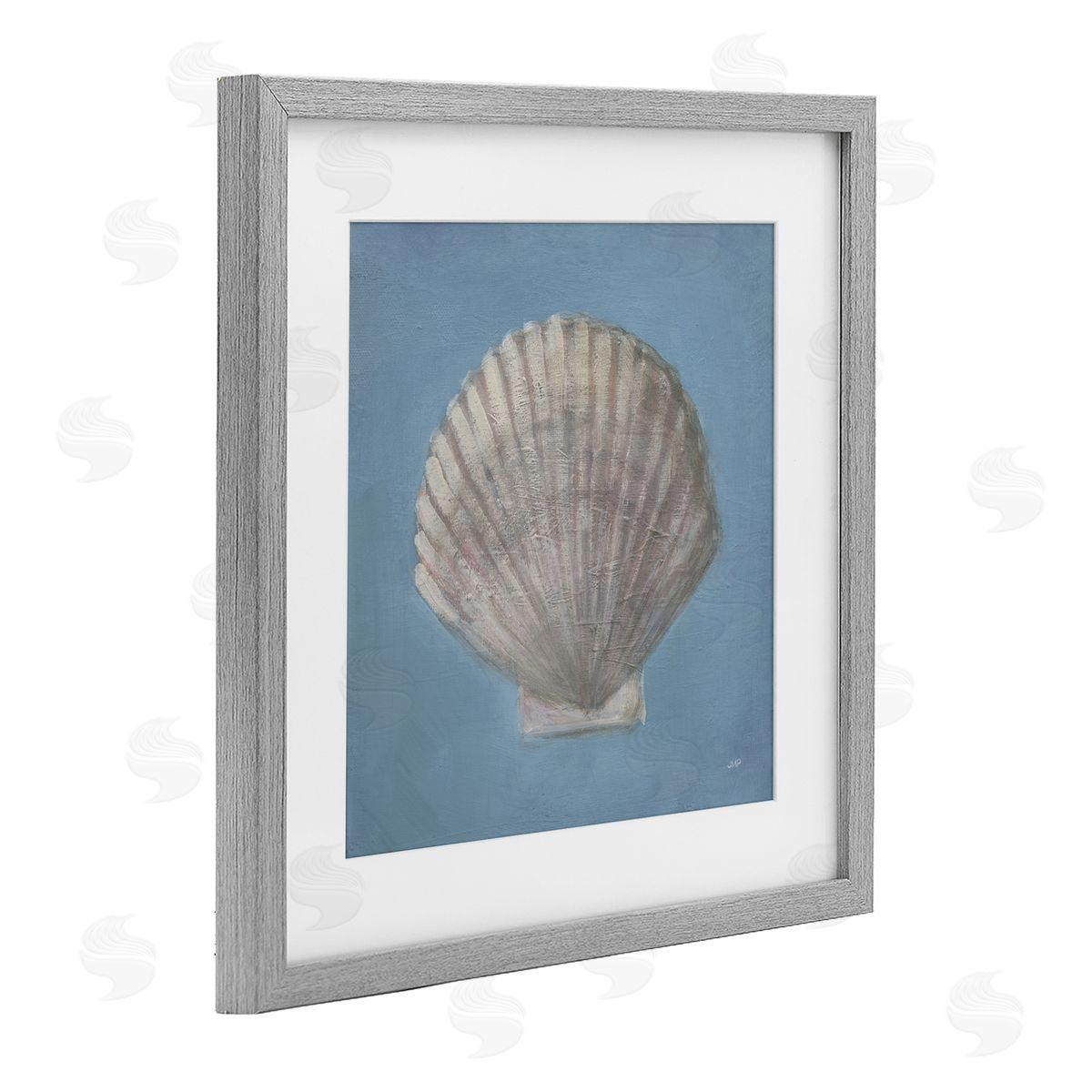 Julia Purinton Soft Sea Clam Shell Canvas Wall Art Print