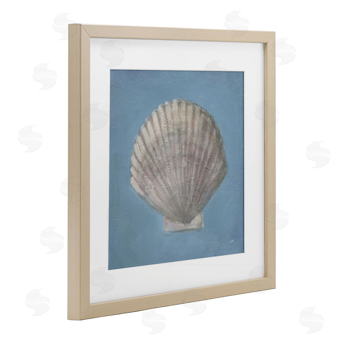 Julia Purinton Soft Sea Clam Shell Canvas Wall Art Print