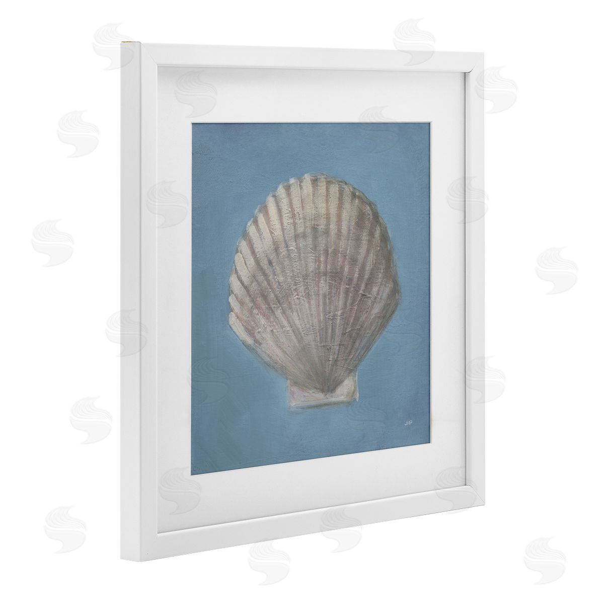 Julia Purinton Soft Sea Clam Shell Canvas Wall Art Print