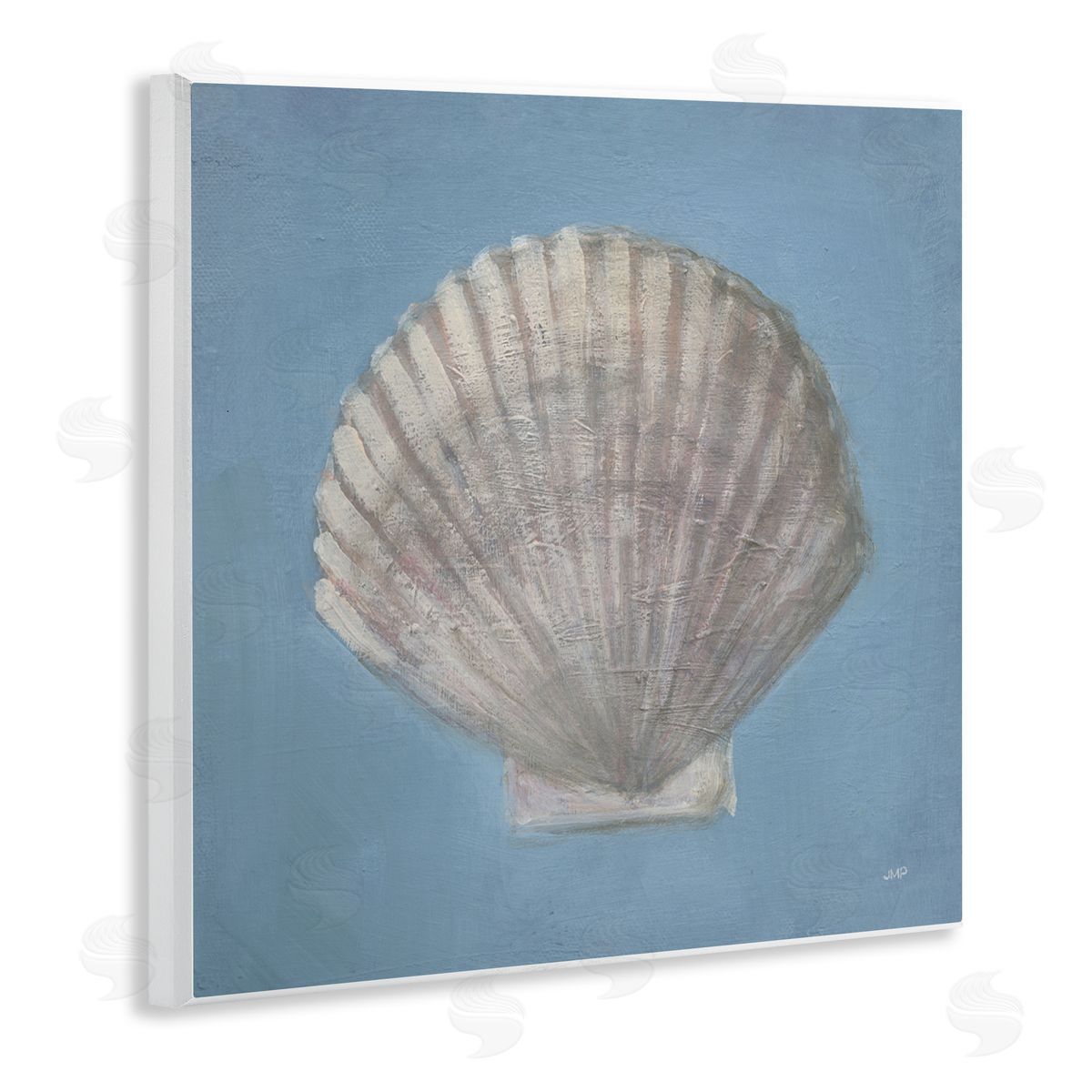 Julia Purinton Soft Sea Clam Shell Canvas Wall Art Print