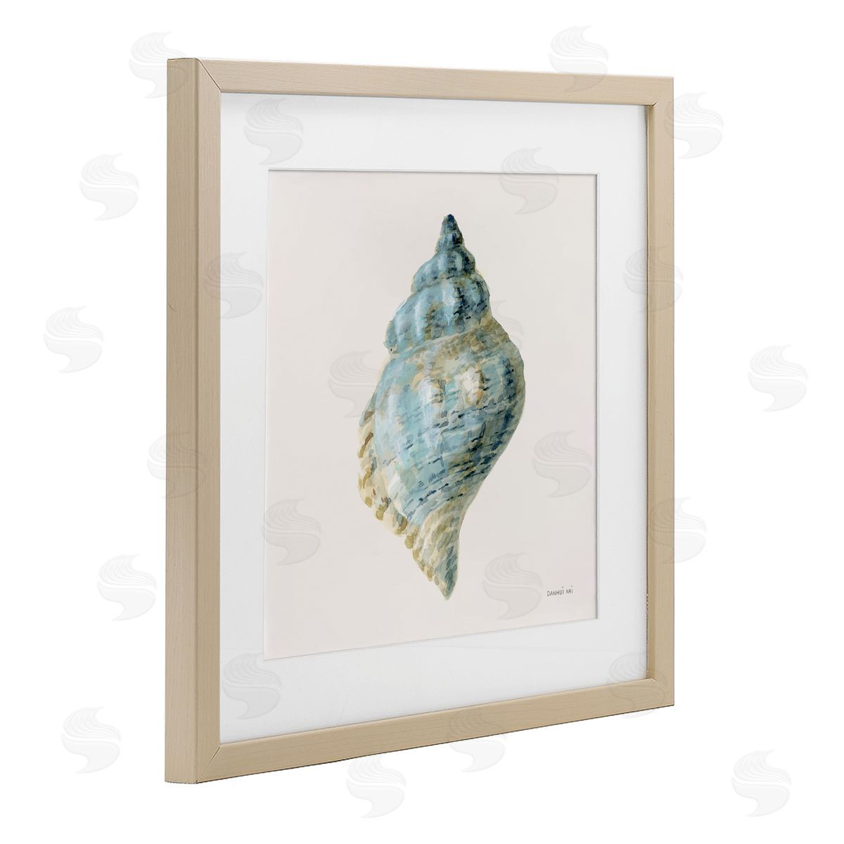Danhui Nai Coastal Bliss Conch Shell Canvas Wall Art Print