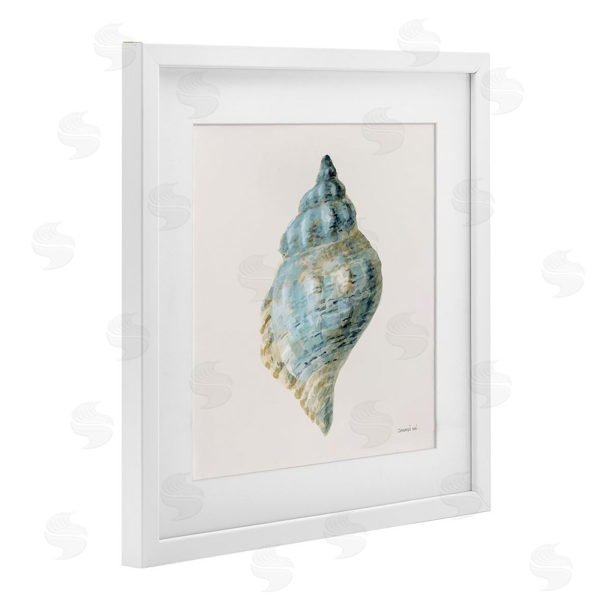 Danhui Nai Coastal Bliss Conch Shell Canvas Wall Art Print