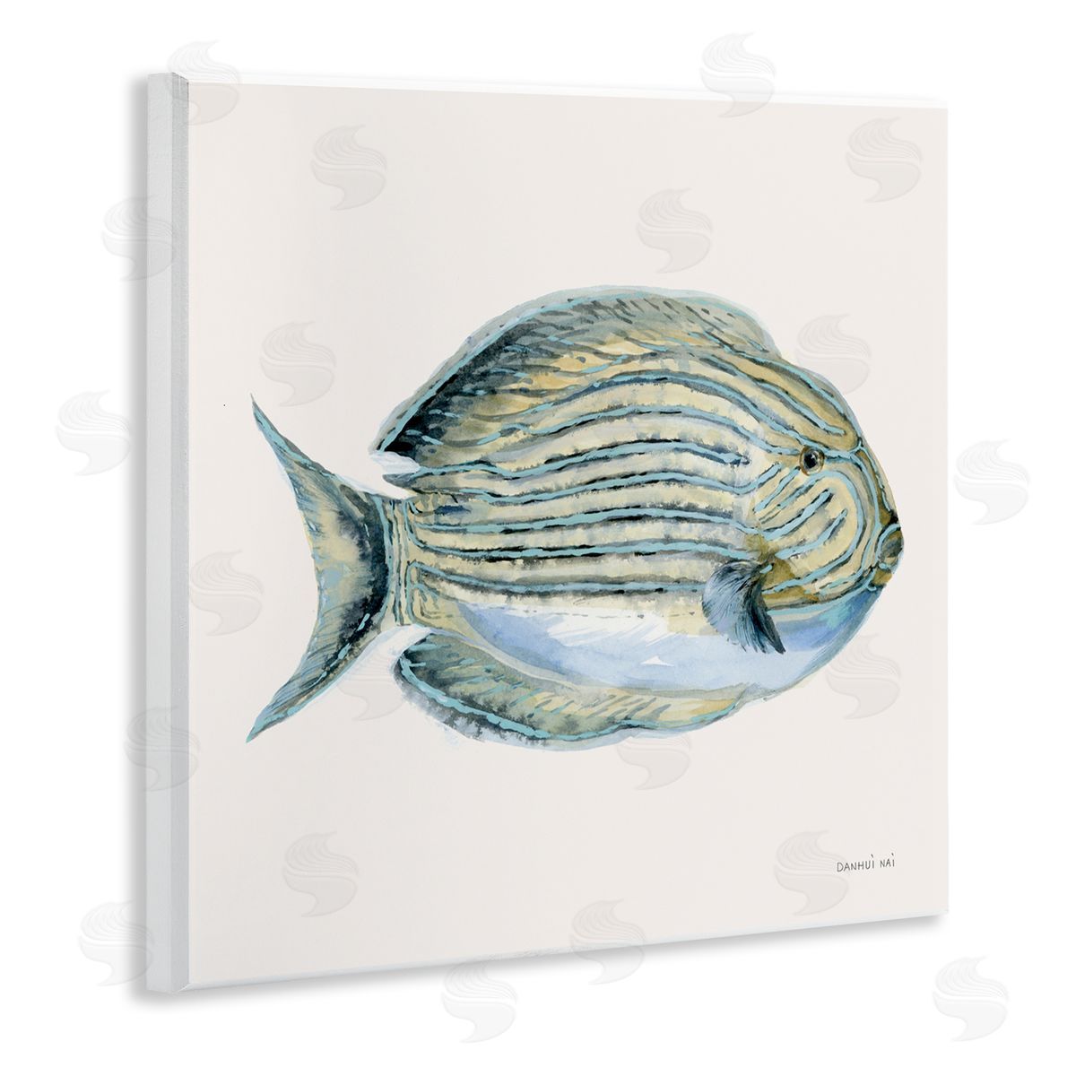 Danhui Nai Coastal Bliss Fish Canvas Wall Art Print