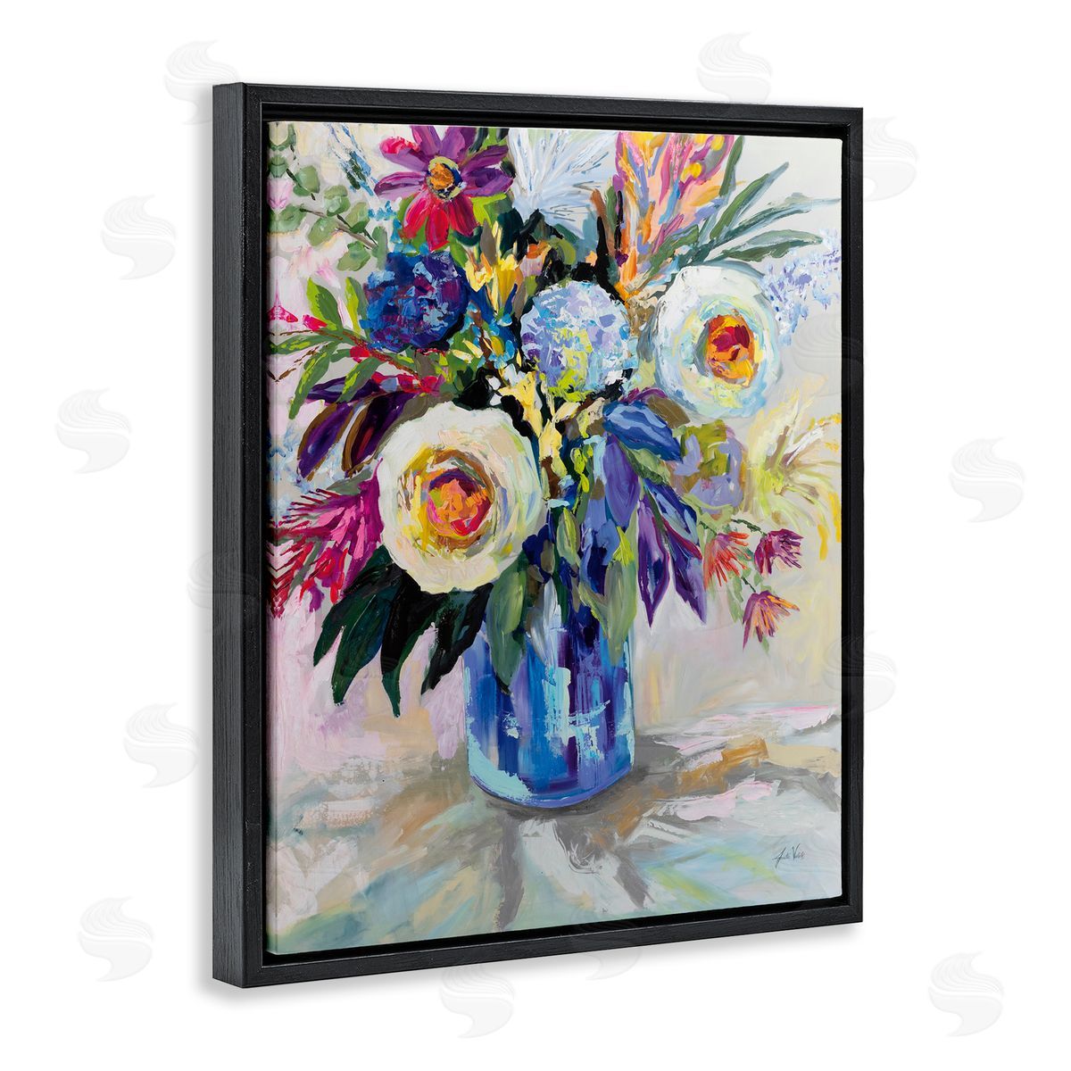 Jeanette Vertentes Joy Of Color Bouquet Canvas Wall Art Print