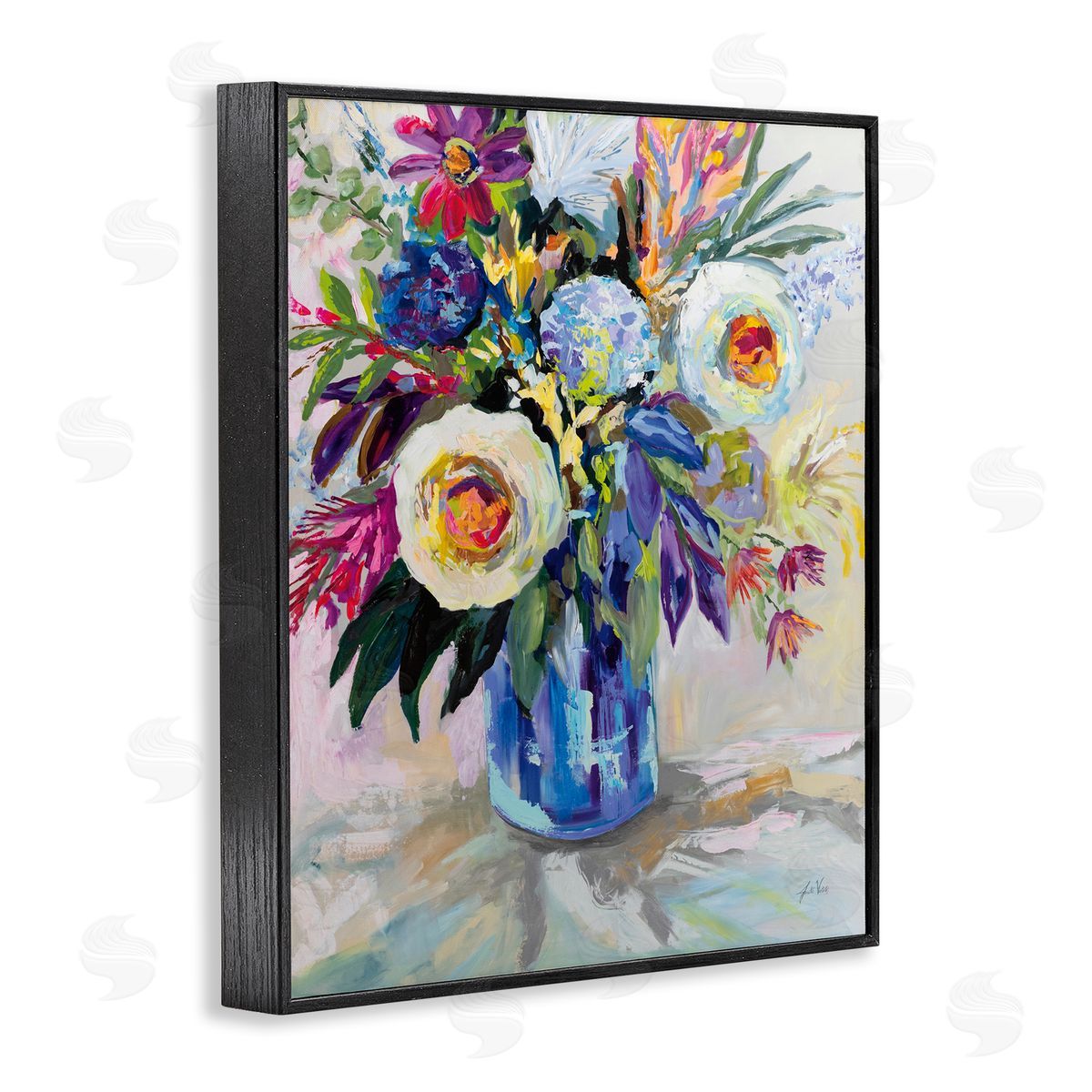 Jeanette Vertentes Joy Of Color Bouquet Canvas Wall Art Print
