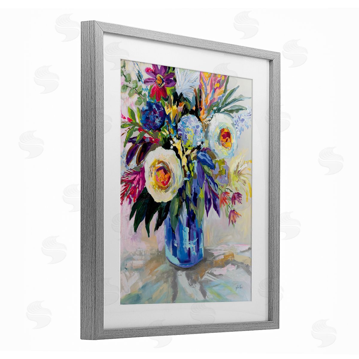 Jeanette Vertentes Joy Of Color Bouquet Canvas Wall Art Print