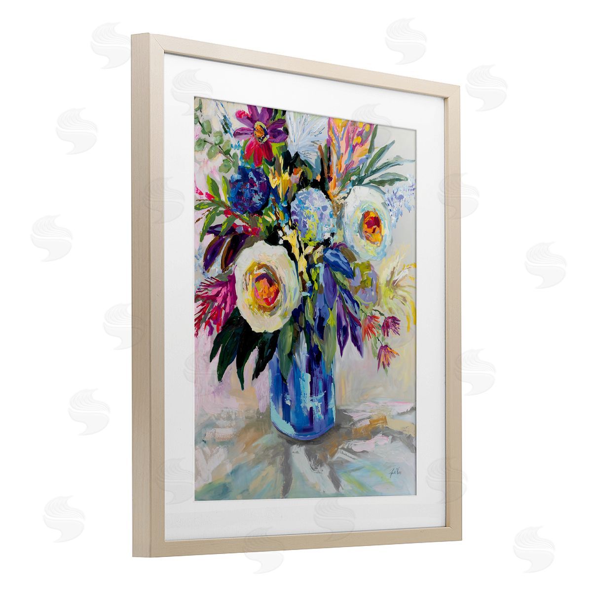 Jeanette Vertentes Joy Of Color Bouquet Canvas Wall Art Print