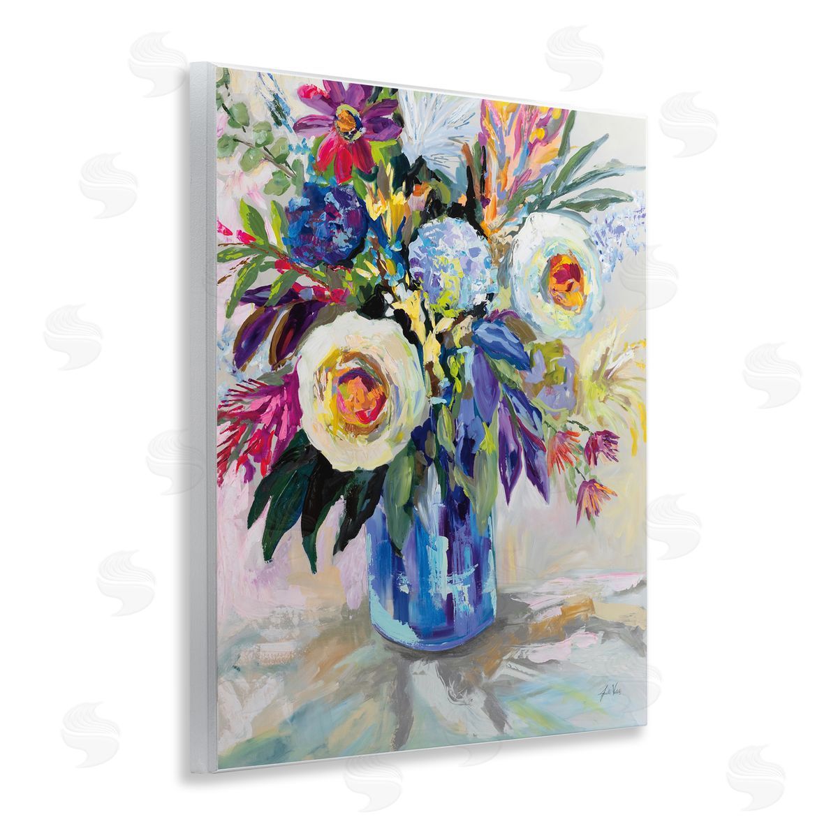 Jeanette Vertentes Joy Of Color Bouquet Canvas Wall Art Print