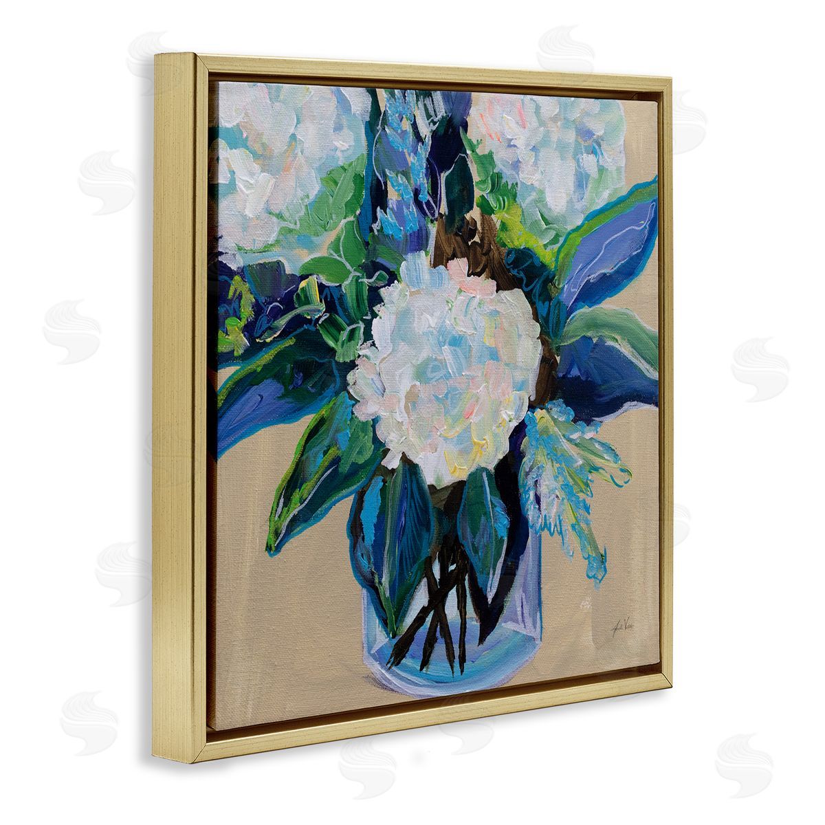 Jeanette Vertentes Light Hearted Bouquet Canvas Wall Art Print