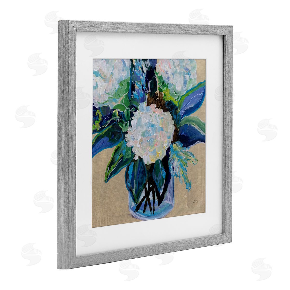 Jeanette Vertentes Light Hearted Bouquet Canvas Wall Art Print