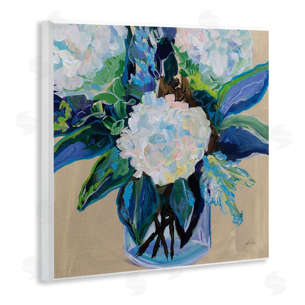 Jeanette Vertentes Light Hearted Bouquet Canvas Wall Art Print