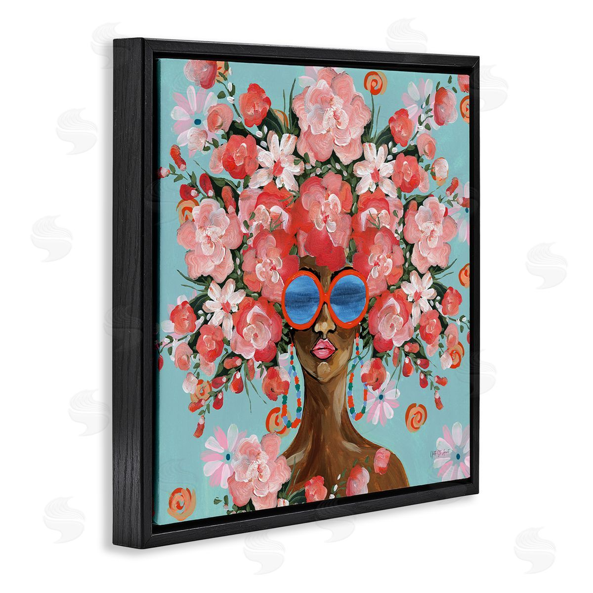 Yvette St. Amant Sunning In Florals Canvas Wall Art Print