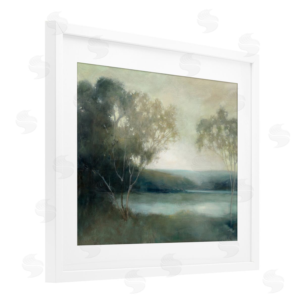Julia Purinton Peaceful Early Lake Canvas Wall Art Print