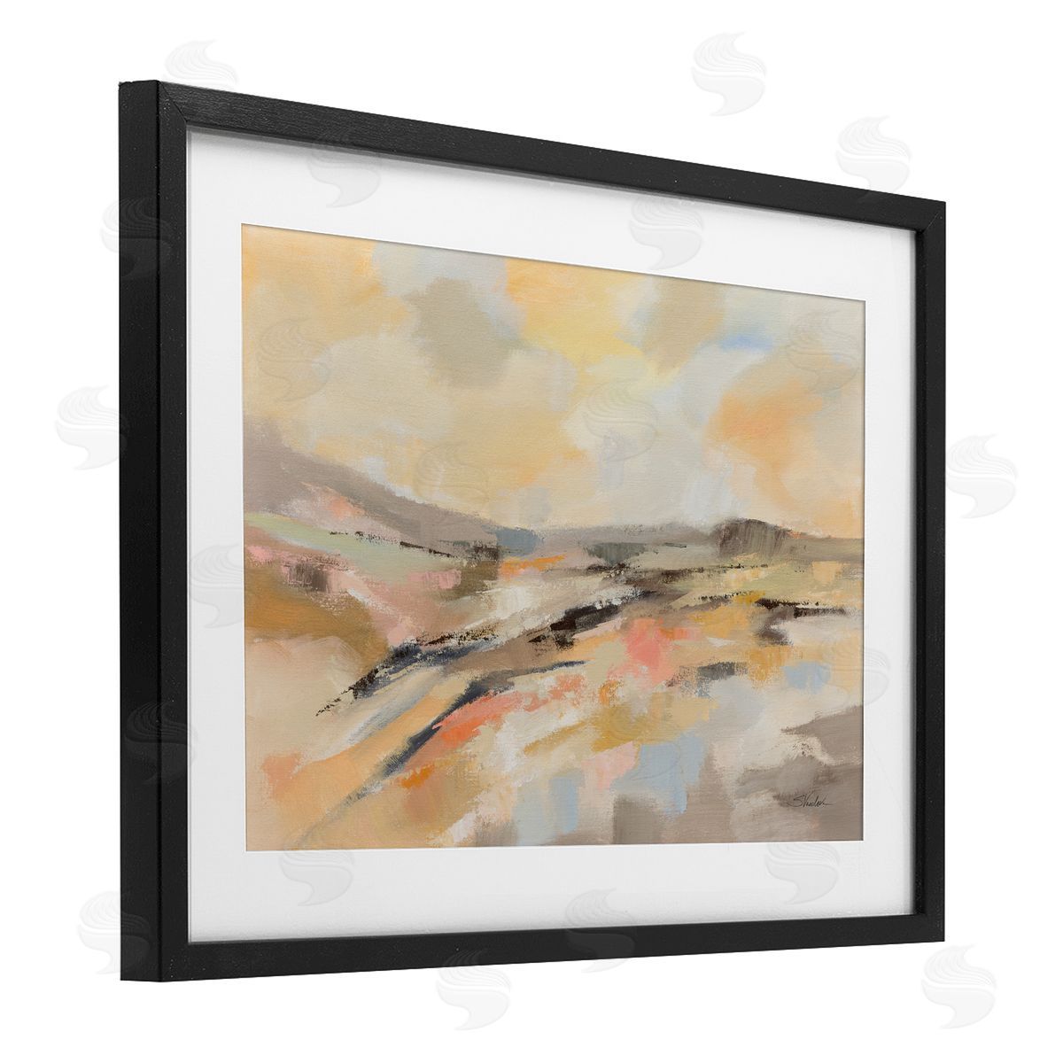 Silvia Vassileva Sunlit Riverside Warm Tones Canvas Wall Art Print
