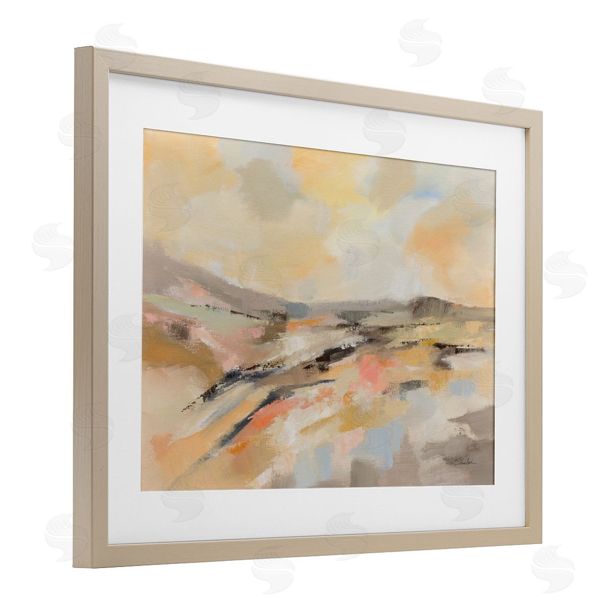 Silvia Vassileva Sunlit Riverside Warm Tones Canvas Wall Art Print