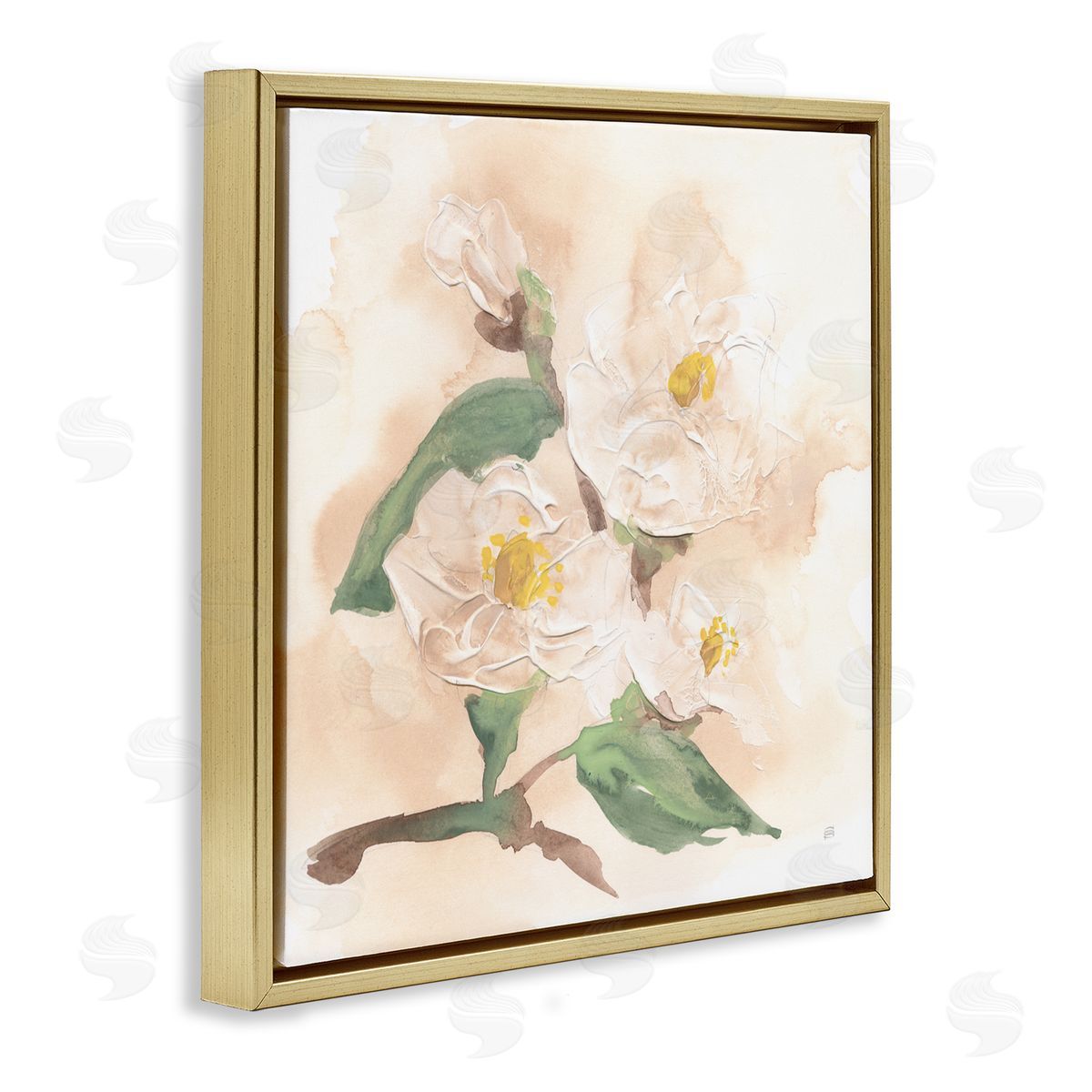 Chris Paschke Soft Dimensional Magnolia Canvas Wall Art Print