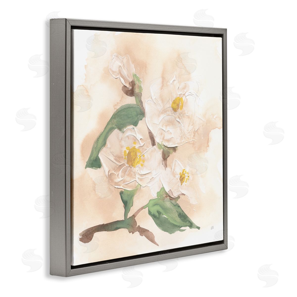 Chris Paschke Soft Dimensional Magnolia Canvas Wall Art Print