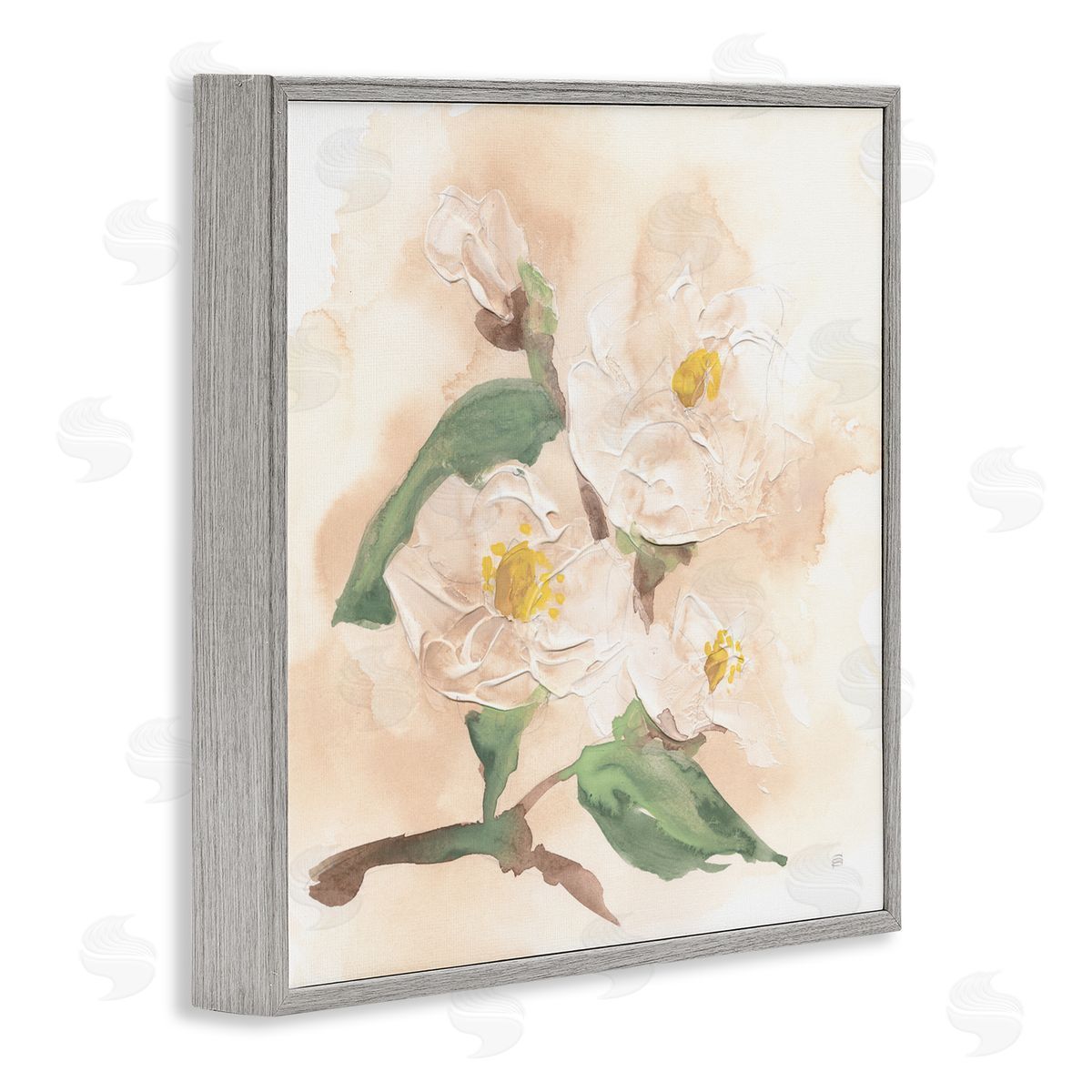 Chris Paschke Soft Dimensional Magnolia Canvas Wall Art Print