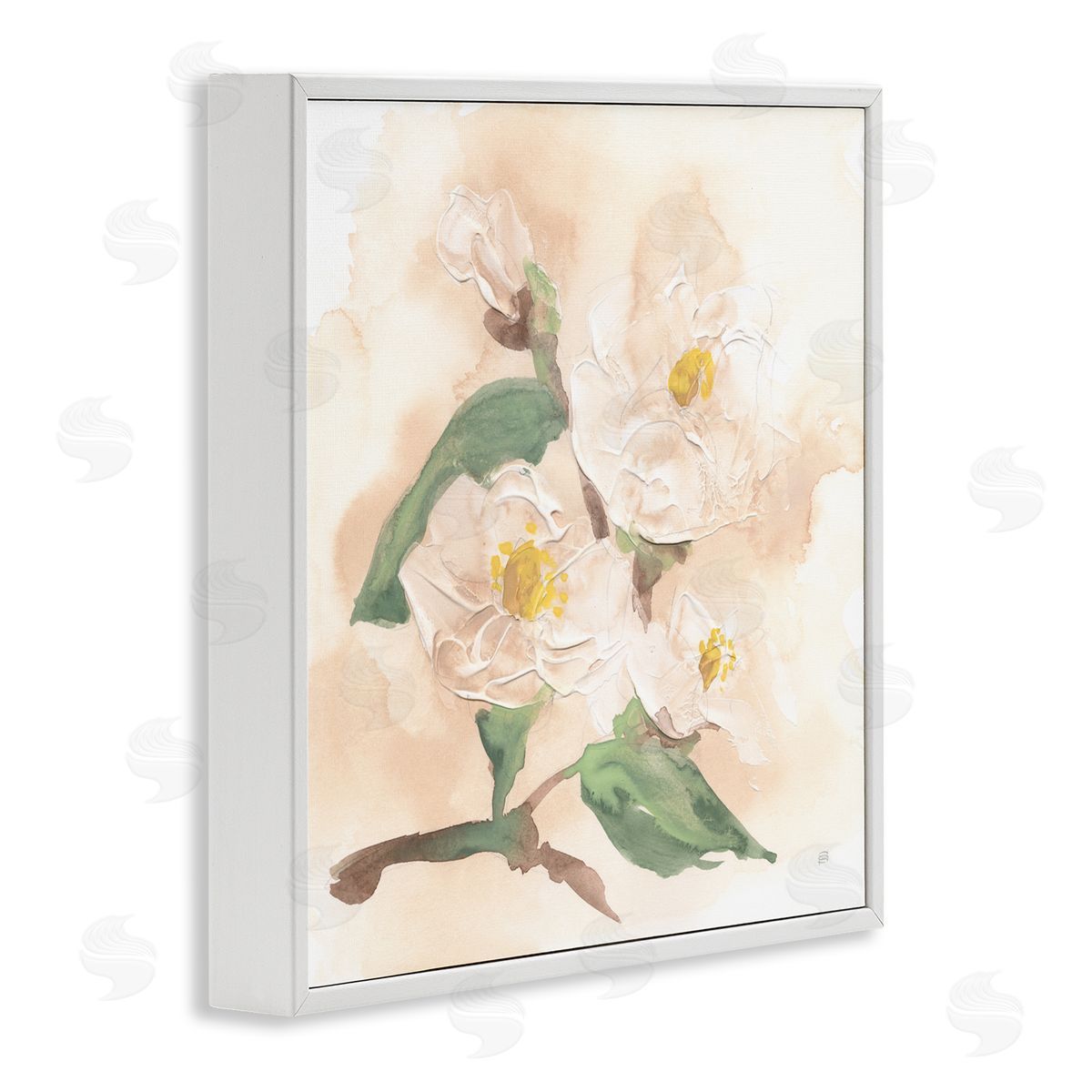 Chris Paschke Soft Dimensional Magnolia Canvas Wall Art Print