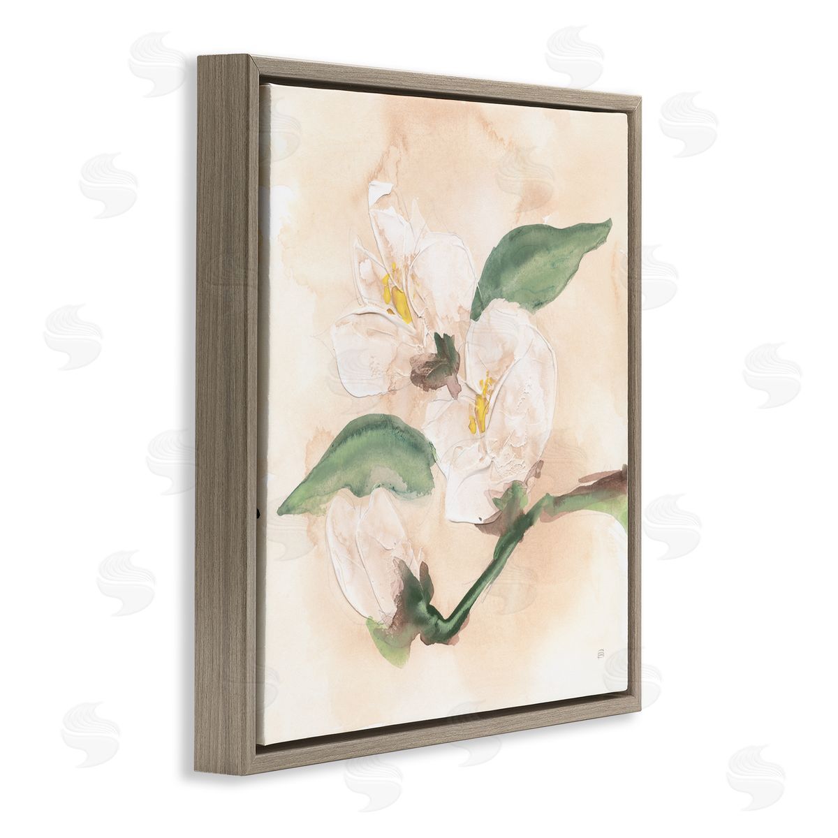 Chris Paschke Dimensional Magnolia Blooms Canvas Wall Art Print