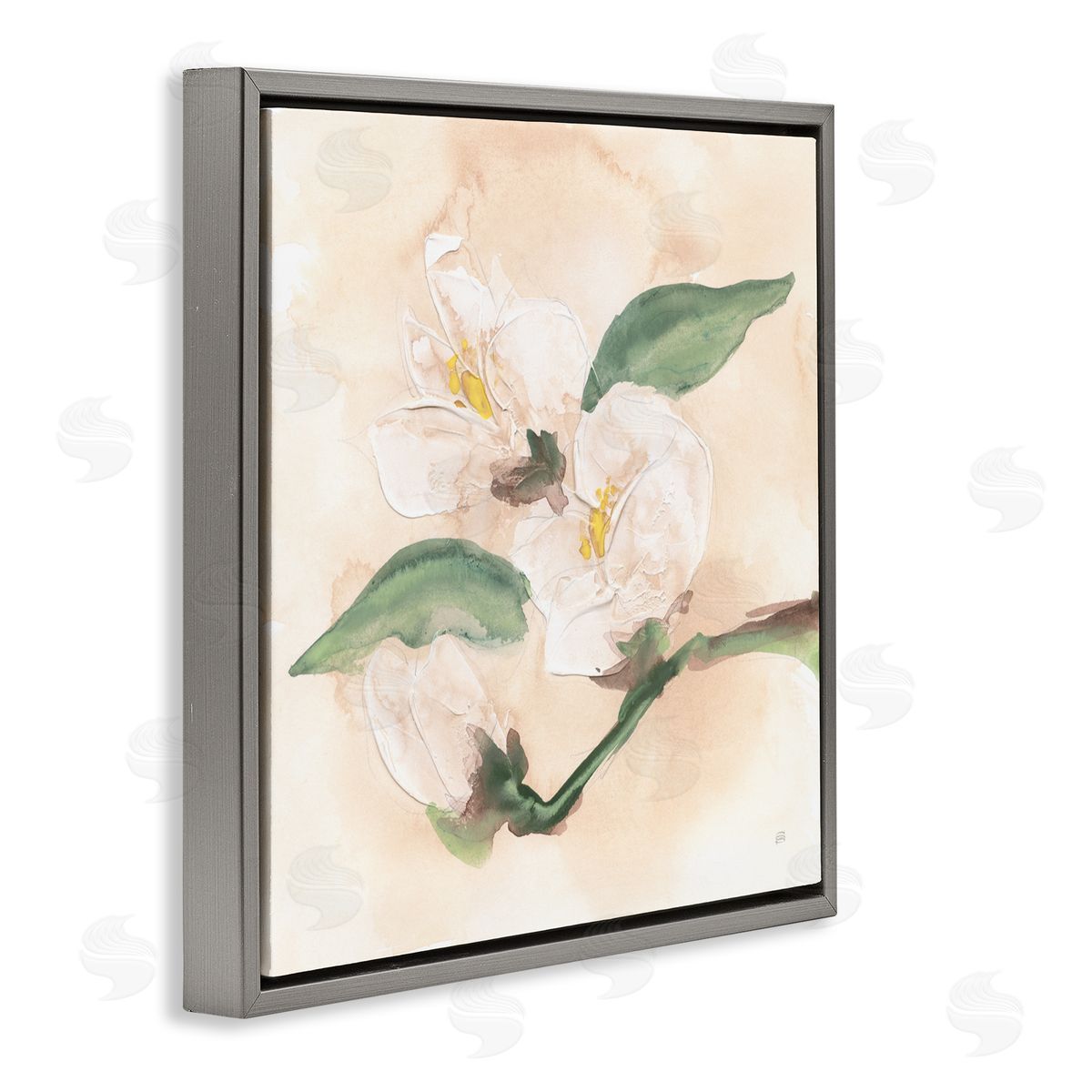 Chris Paschke Dimensional Magnolia Blooms Canvas Wall Art Print