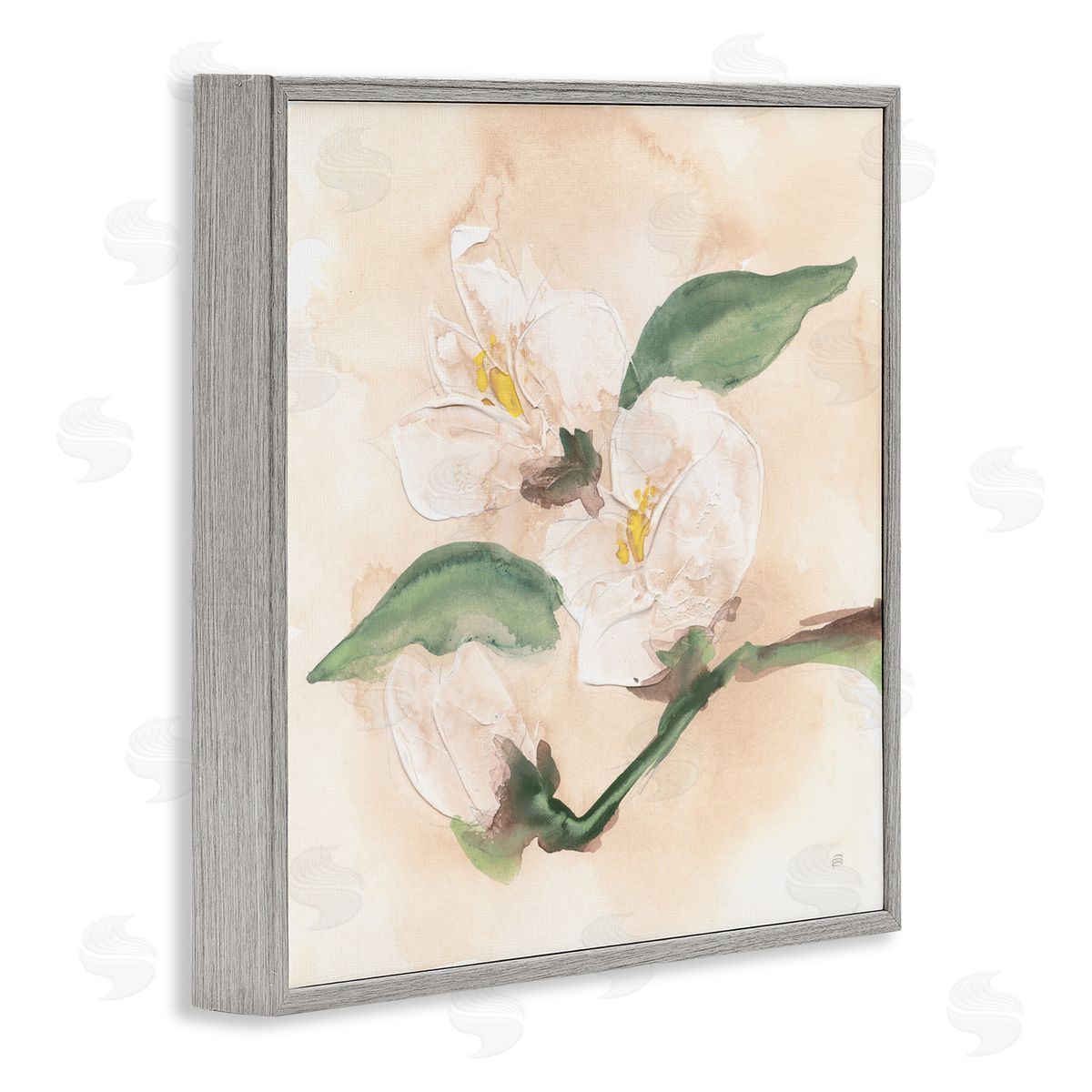 Chris Paschke Dimensional Magnolia Blooms Canvas Wall Art Print