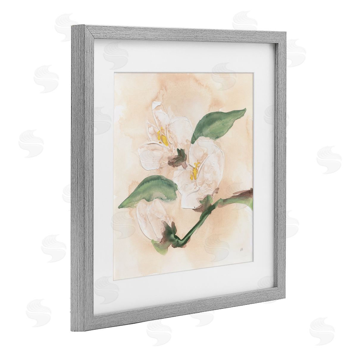 Chris Paschke Dimensional Magnolia Blooms Canvas Wall Art Print